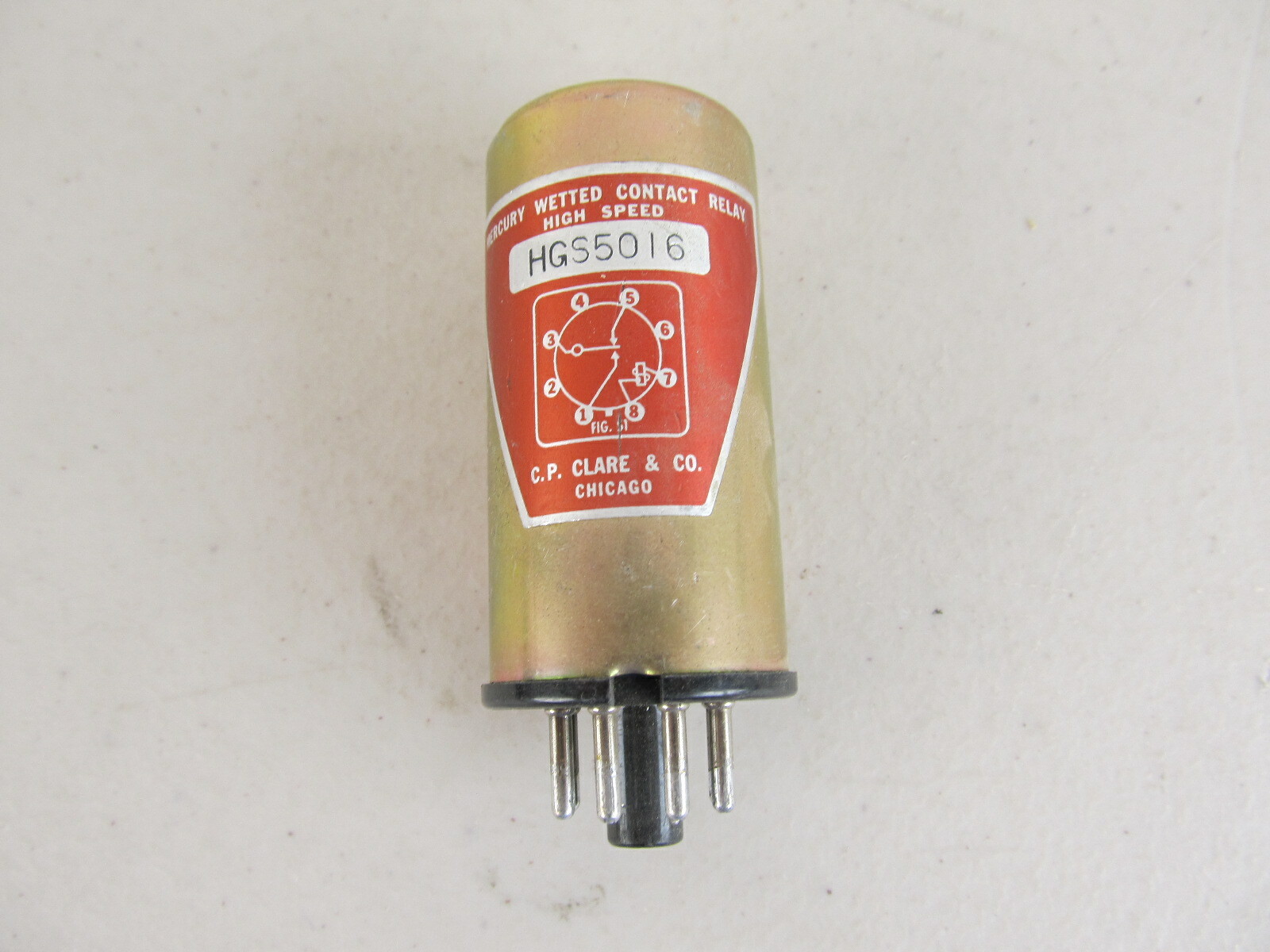 C.P. CLARE HGS5016 Relay, High Speed, Chicago Vintage