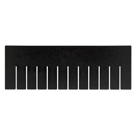 Quantum Storage Systems Dl92060co Plastic Divider, Black, 15 1/4 In L, 5 1/2 In