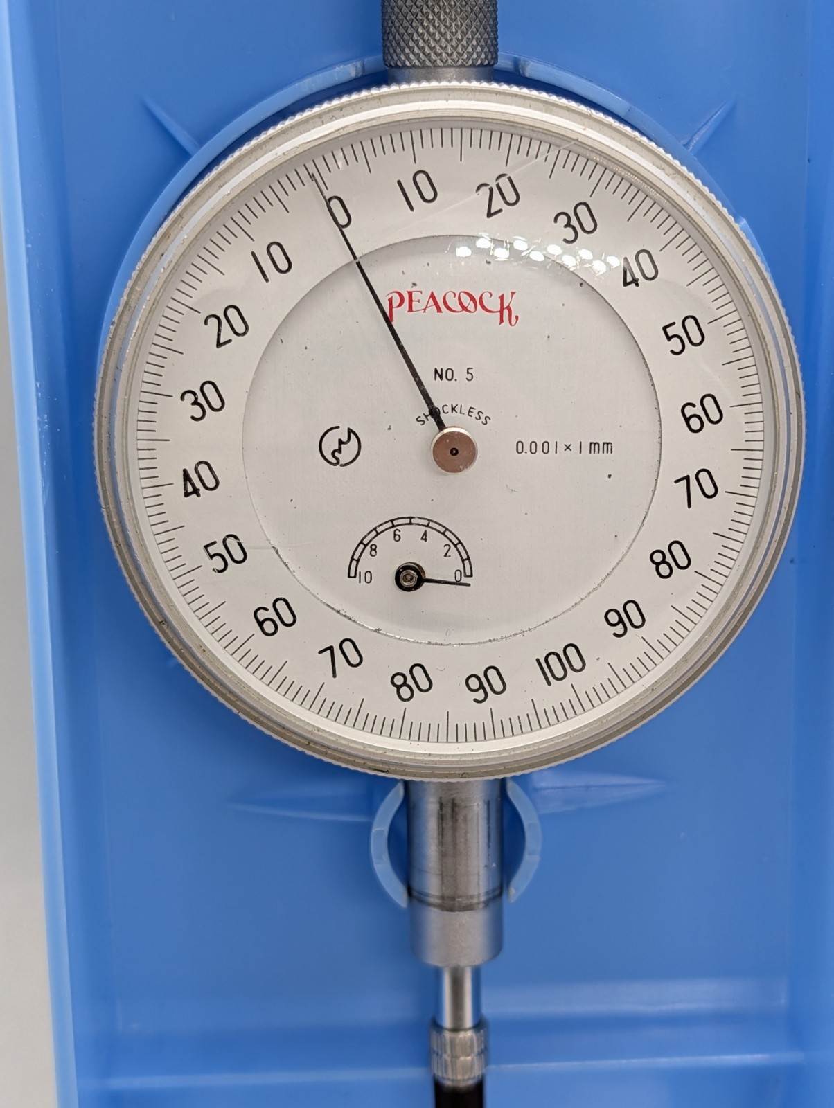 Peacock No. 5 Shockless 0.001-1mm Range Dial Indicator Gauge V36359