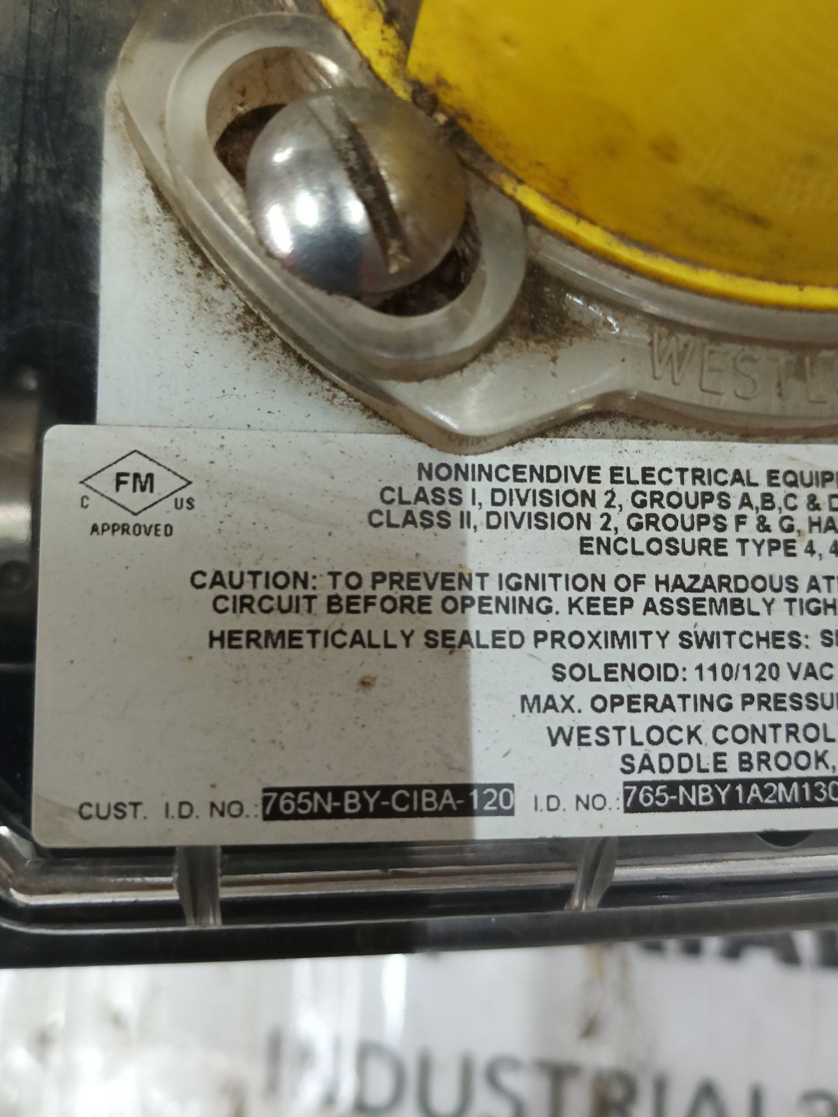 BEACON WESTLOCKCONTROLS 765-NBY1A2M1300A30L