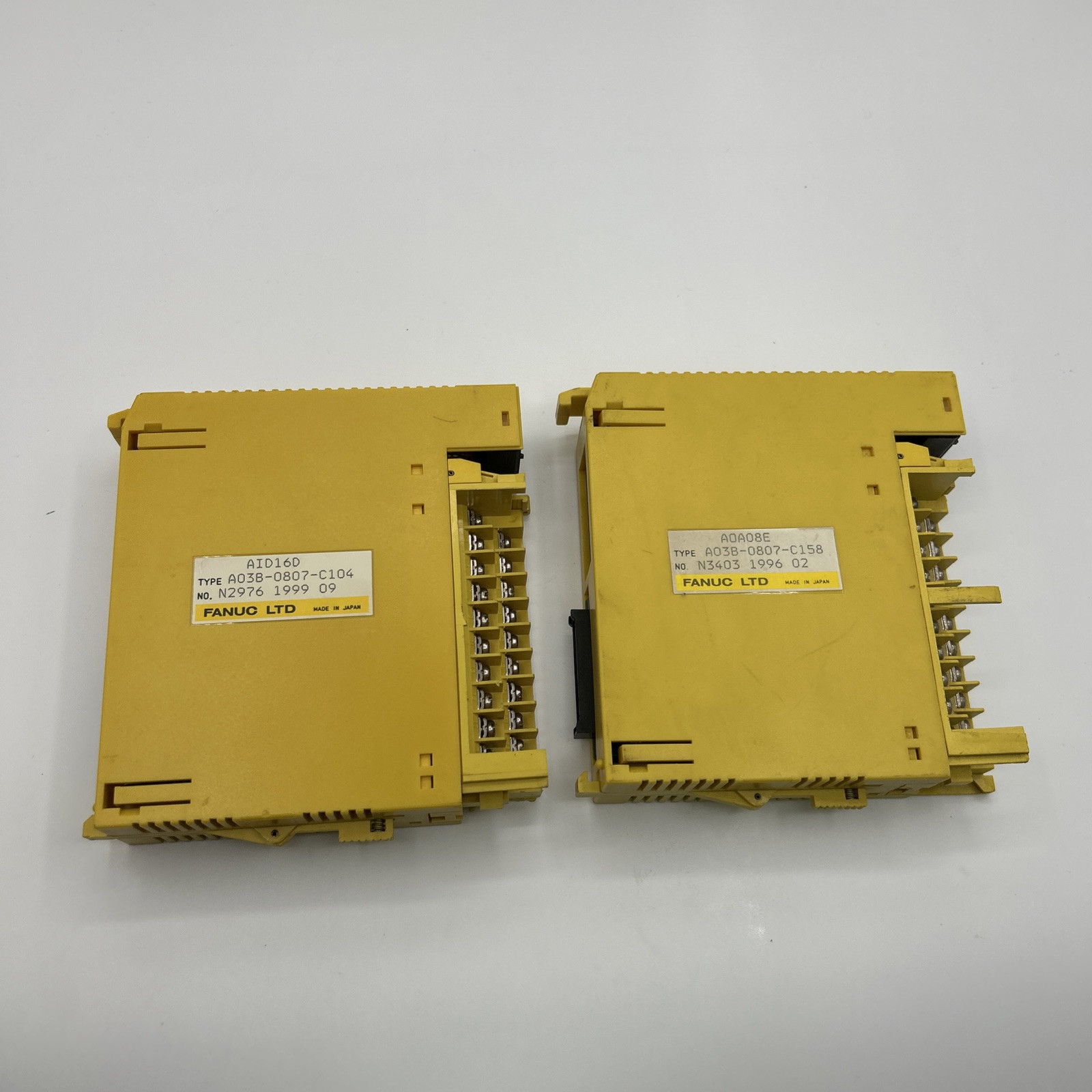 LOT OF 2 FANUC A03B-0807-C158 OUTPUT MODULE See Pics