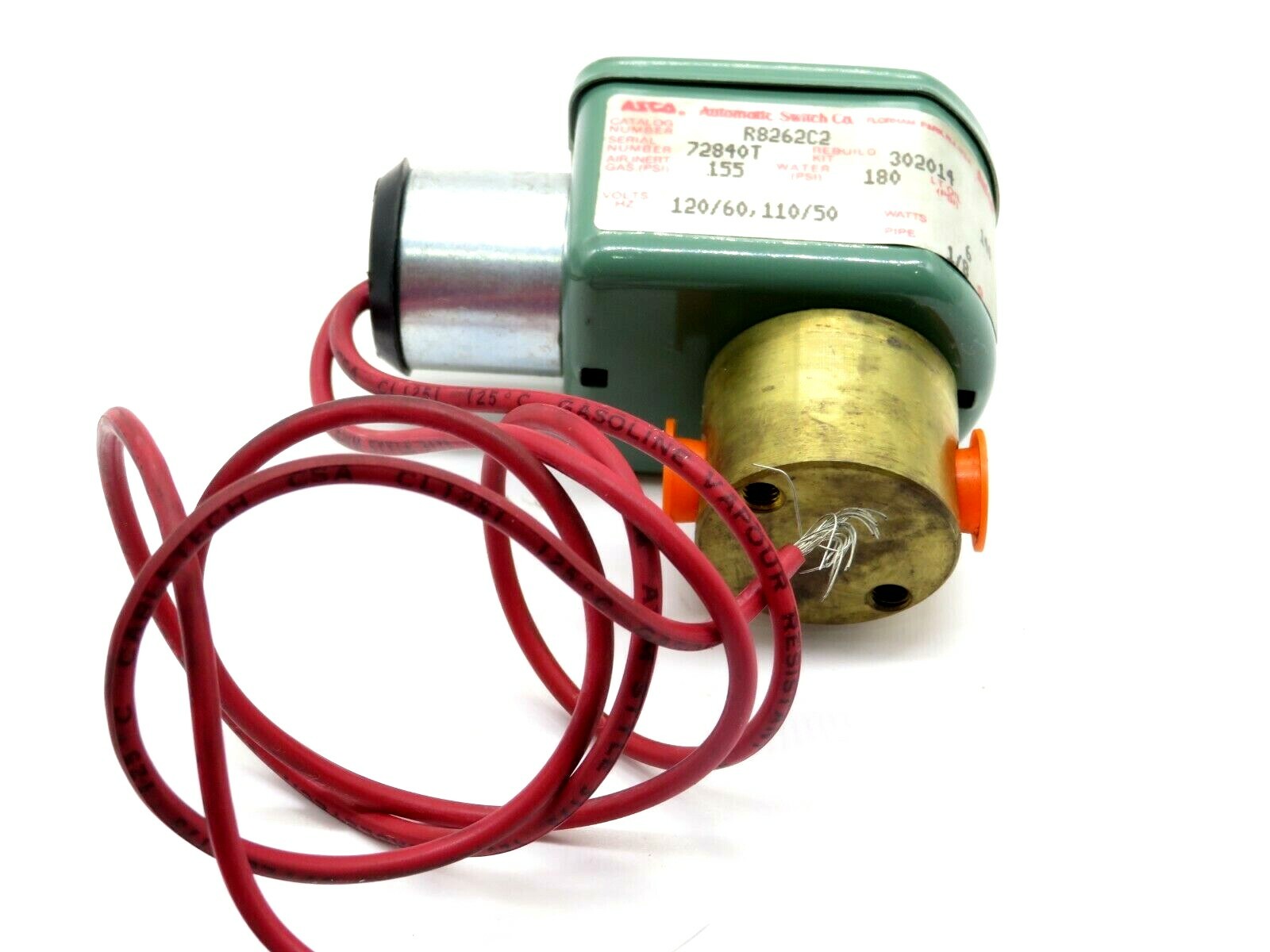 NEW ASCO R8262C2 SOLENOID VALVE REPLACE NUMBER 8262G002