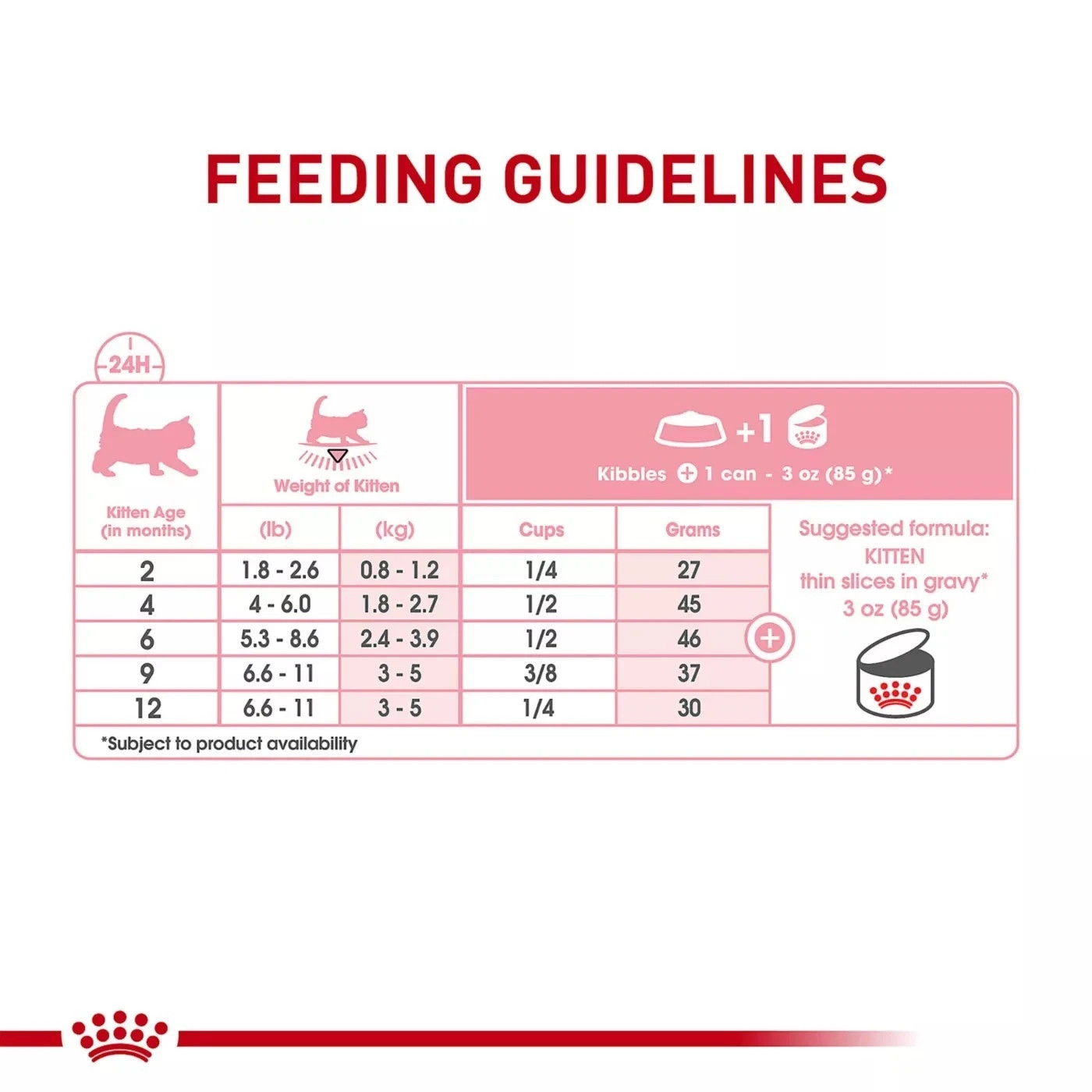 Royal Canin Health Nutrition Kitten Thin Slices in Gravy Wet Cat Food -3oz, 24CT