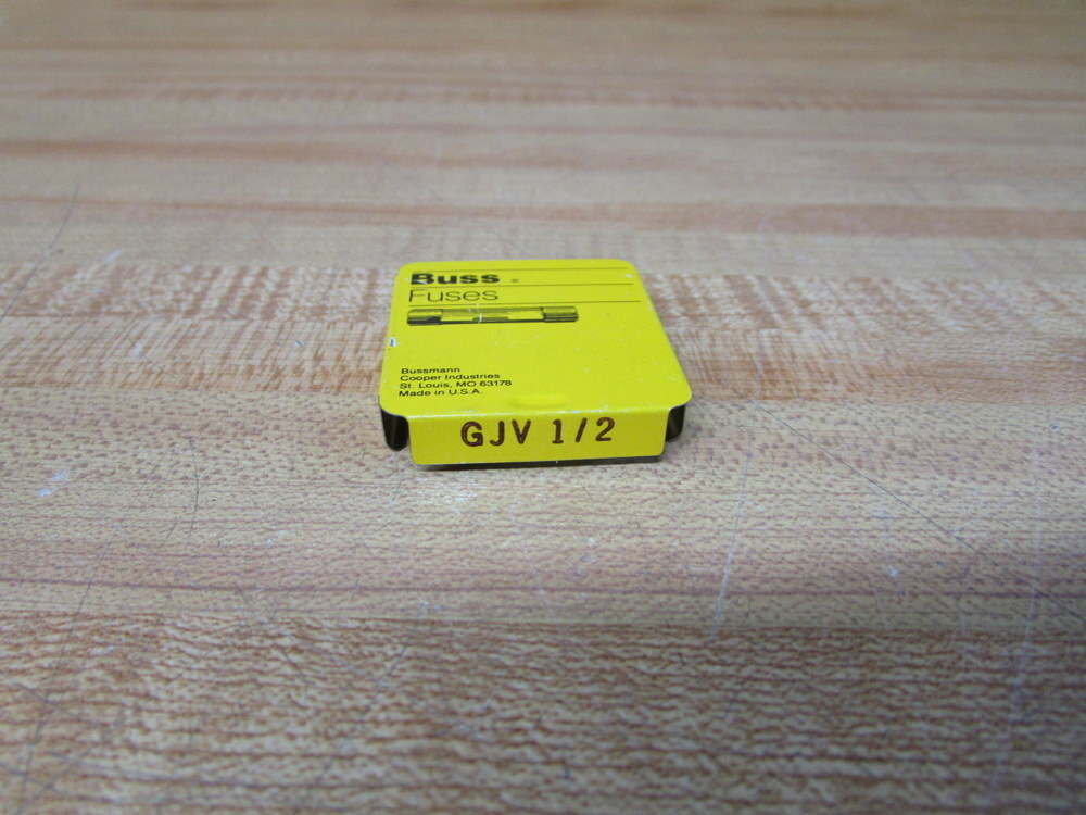 Buss GJV-1/2 Bussmann Fuse Cross Ref 4XH38 Jagged Metal (Pack of 15)