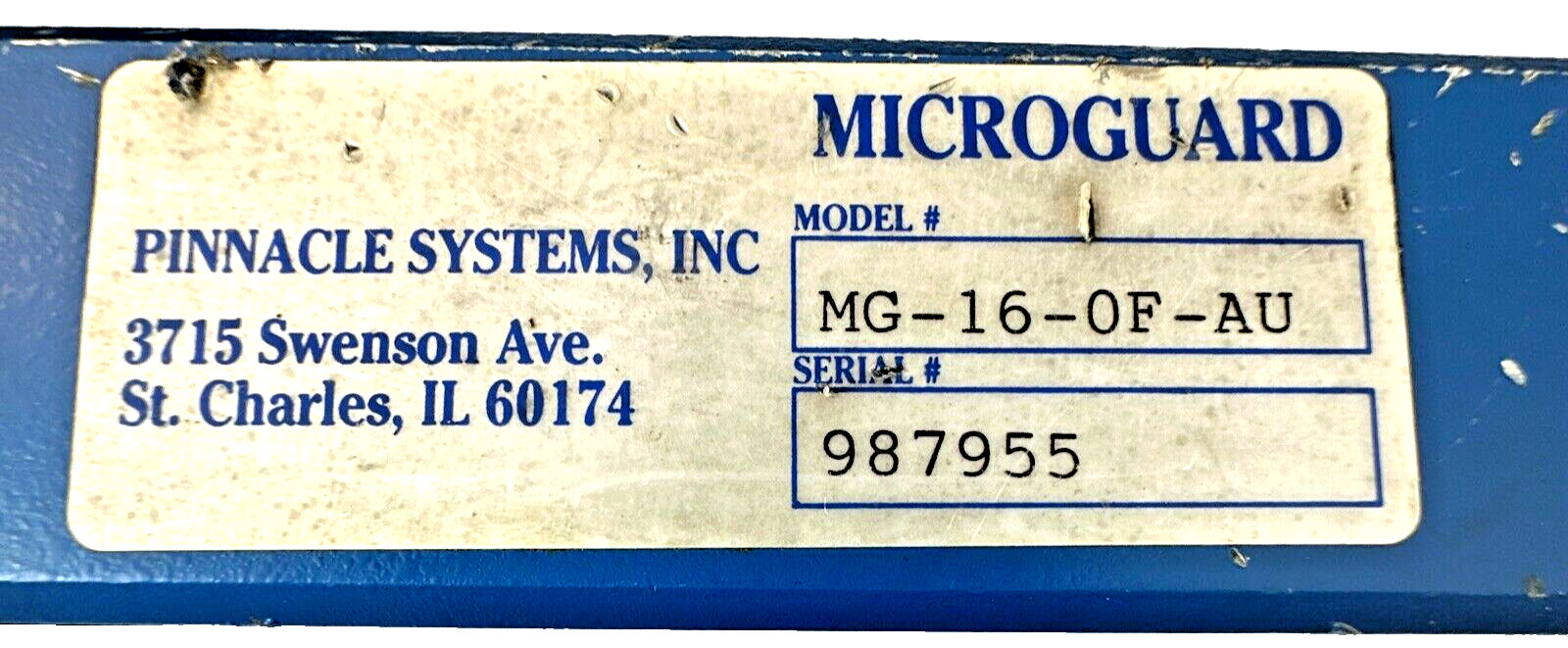 Pinnacle Microguard MG-16-OF-AU, Emitter & Receiver, used (A2)