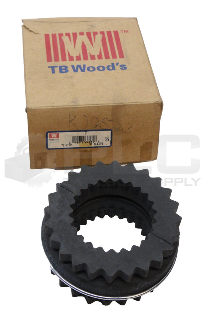 NEW TB WOODS 7E EPDM SF SLEEVE COUPLING INSERT 2-9/16″ ID 4-7/16″ OD NO.7