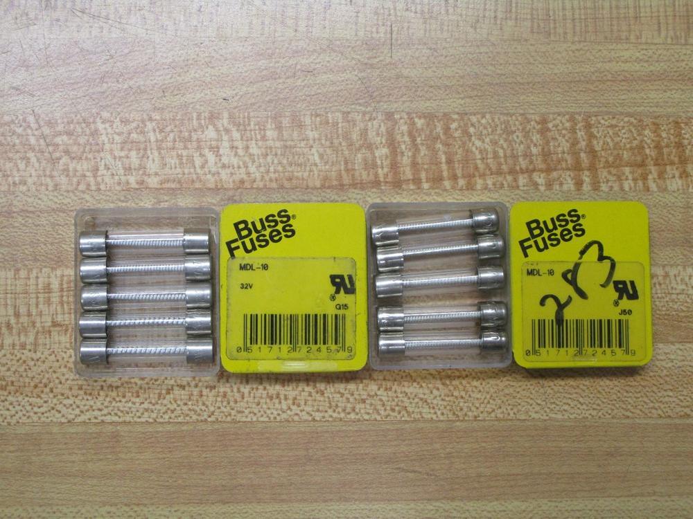 Buss MDL-10 Bussmann Fuse Cross Ref 1CM29 Formerly 3AG-SB Wirewound (Pack of 10)