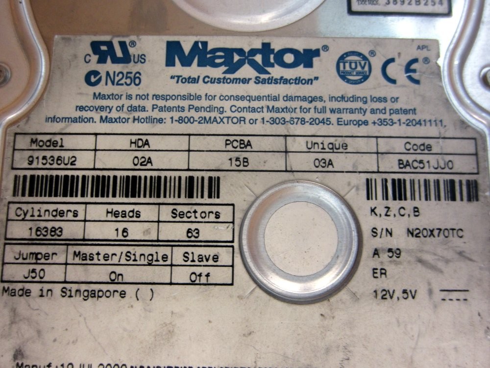 Maxtor 91536U2 3.5″ Hard Drive
