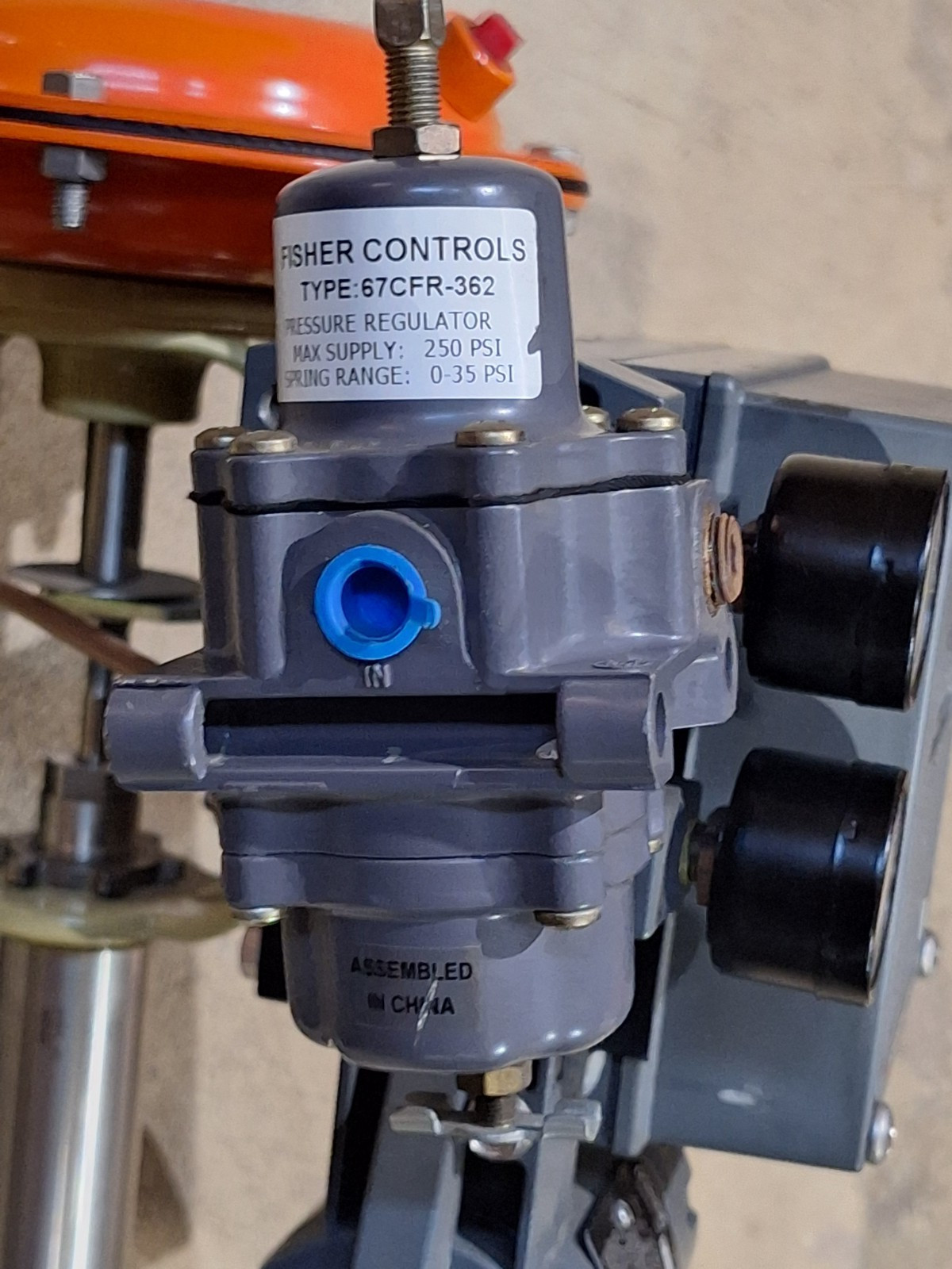 FISHER BAUMANN 32-24 577SVFE CONTROL VALVE 1″ FLANGED 316 STAINLESS 5-15 PSI