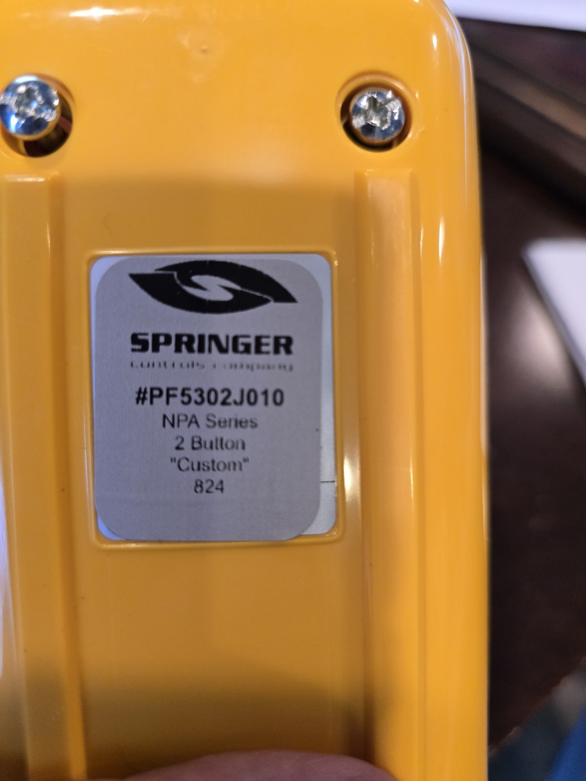 SPRINGER Controls PF5302J010 – NPA 2 Button Start/Stop Control Station/Pendant