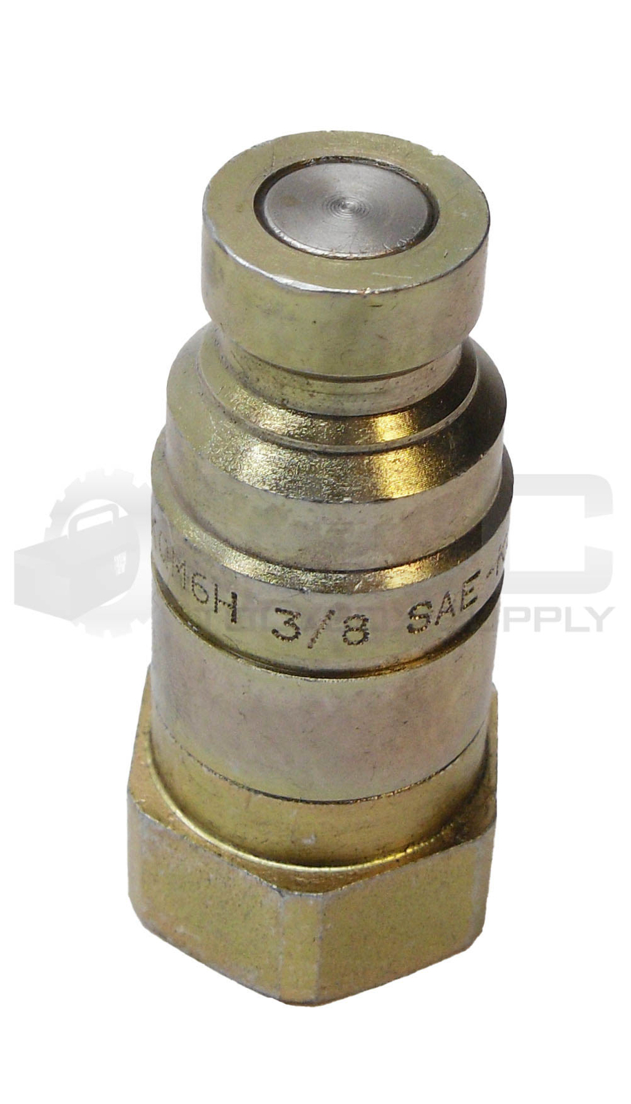 LOT OF 2 NEW KQM6H FLAT FACE COUPLER 3/8″ SAE-K04