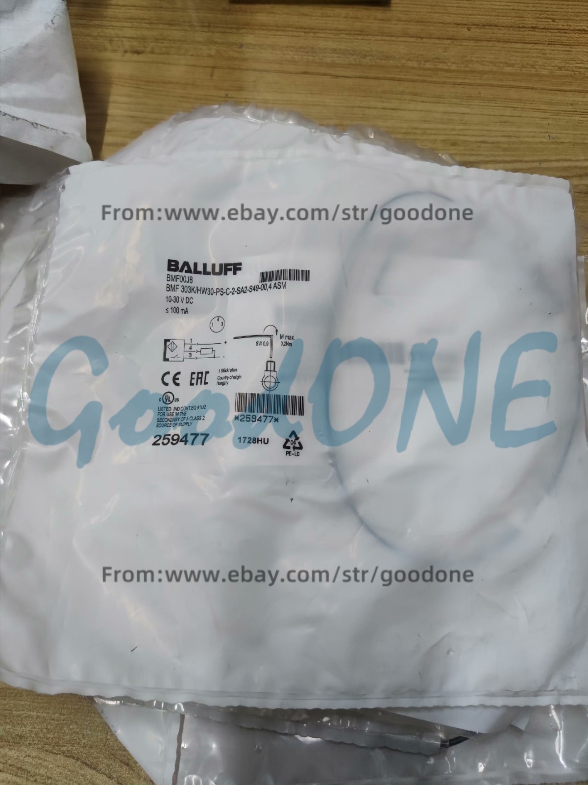 1PC NEW FOR Balluff Sensor BMF00J8 BMF 303K/HW30-PS-C-2-SA2-S49-00,4ASM
