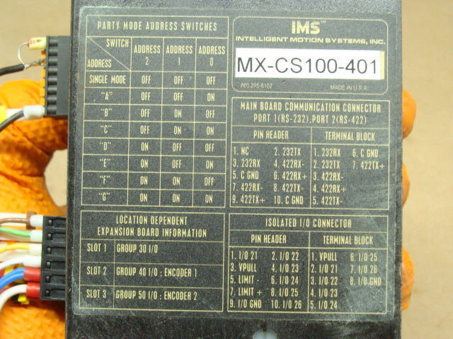 IMS MOTOR DRIVER CONTROLLER MX-CS100-401 MICRO LYNX 4