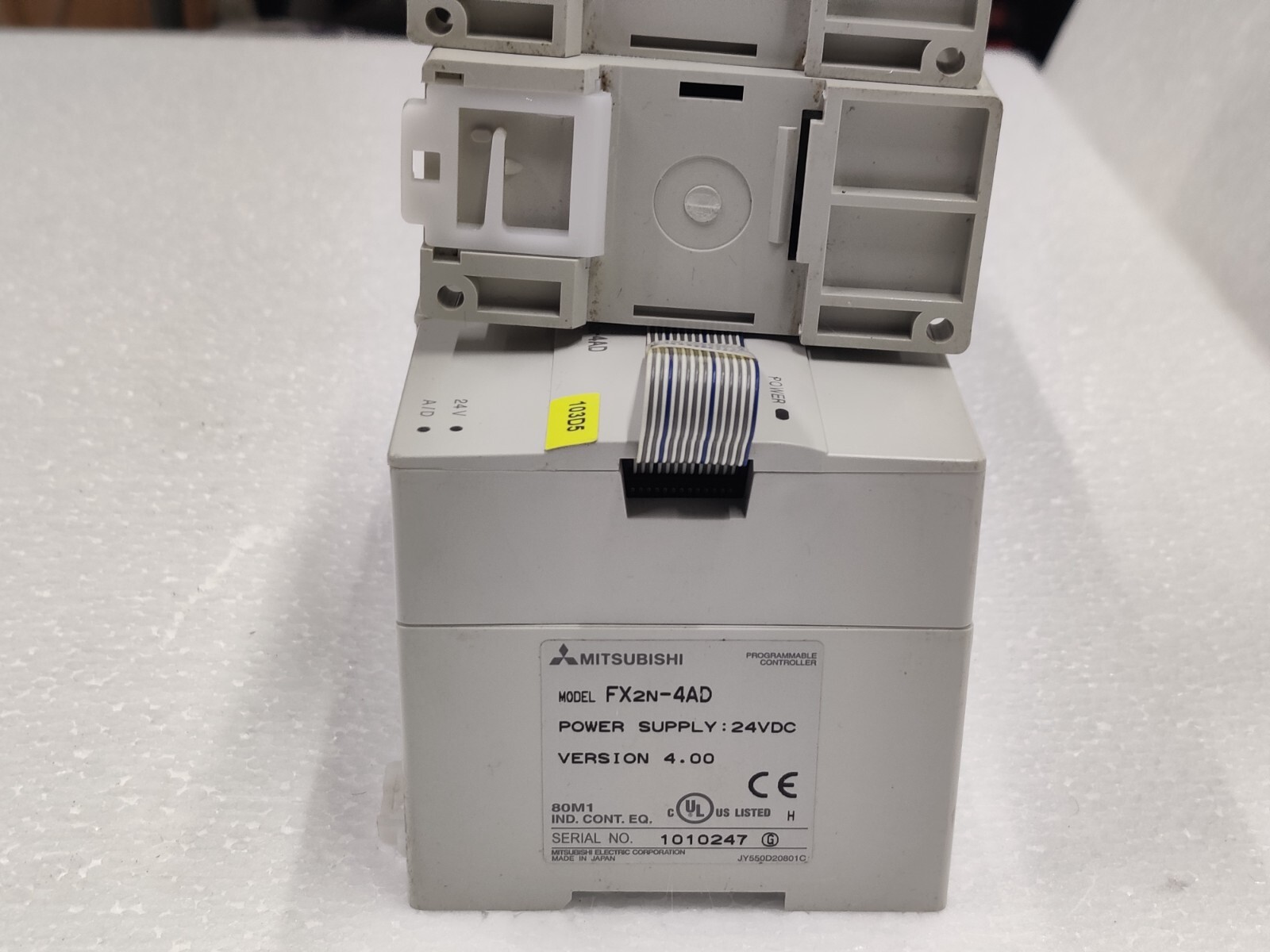 Mitsubishi Melsec FX3U-32MR/ES PLC Set FX2N-16EX, FX2N-4AD, 8EYR, 8EYT-ESS