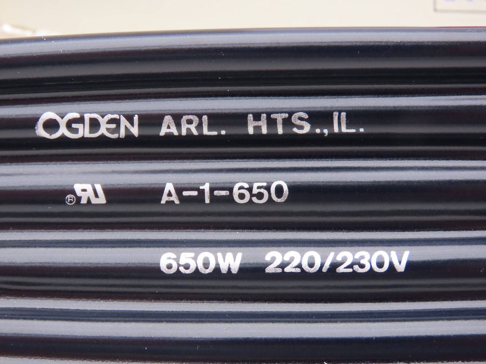Ogden A-1-650 Ceramic Infrared Radiant Heater 650W 220/230V Lot of 4