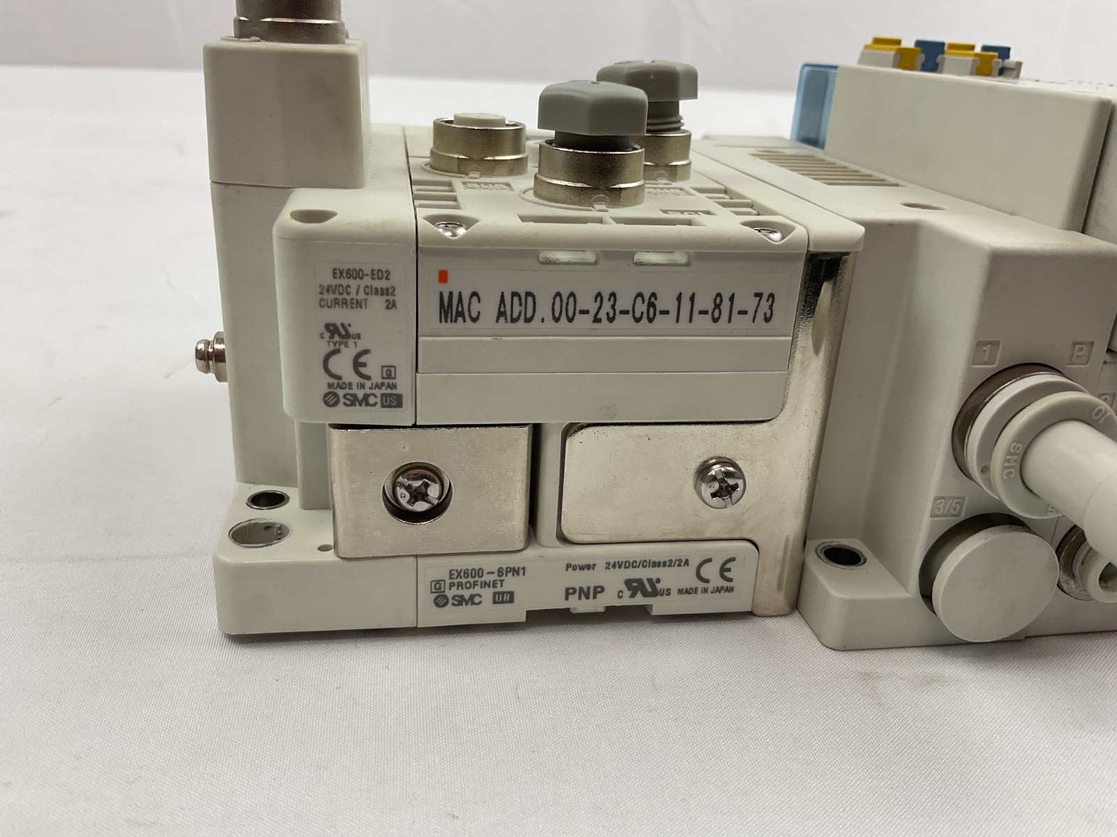 SMC ProfiNet EX600-SPN1 4 Slot Serial Transmission System SY5300T-5NZF1 Solenoid