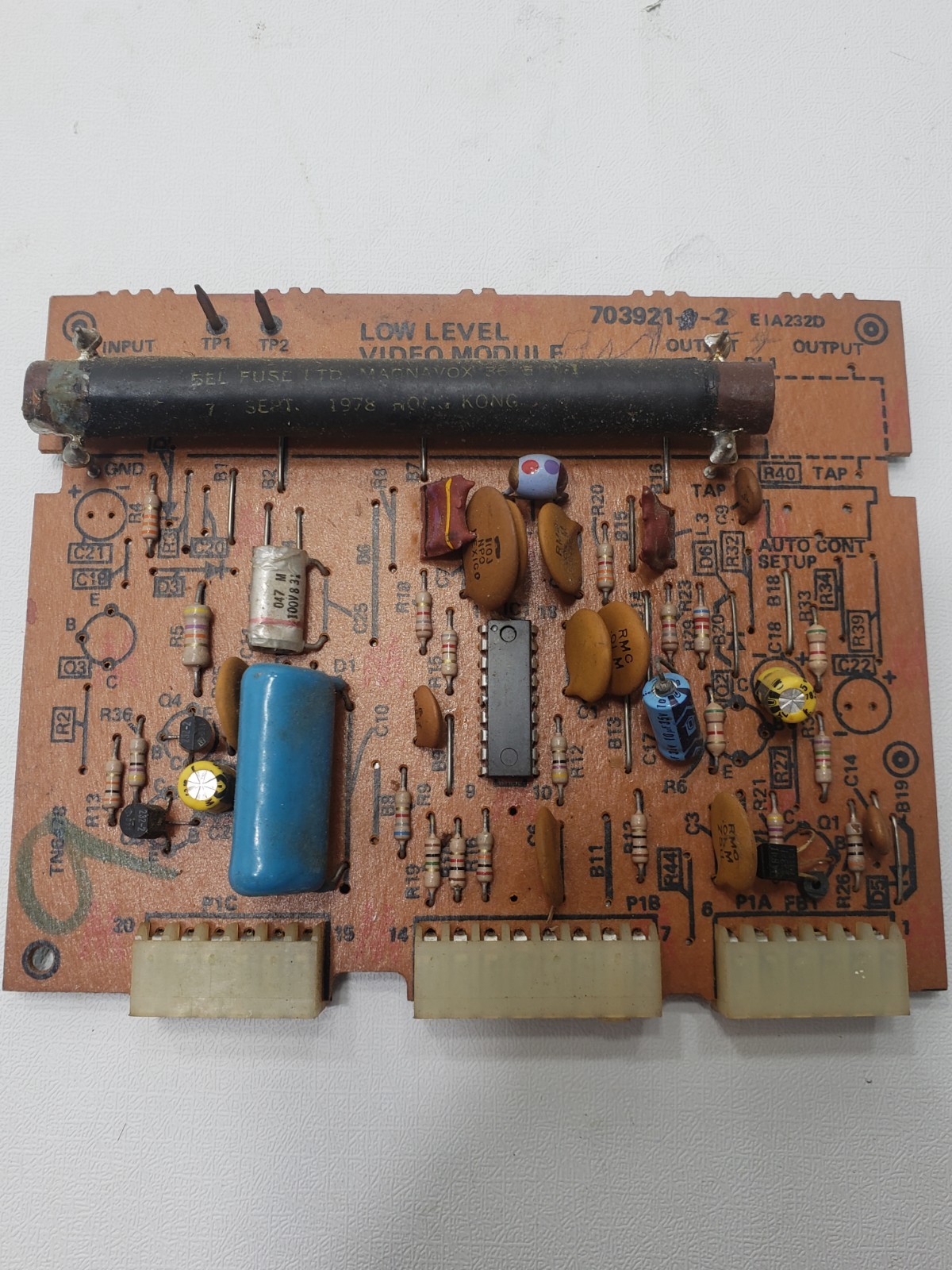 Vintage Zenith TV Circuit Board Module 105-1110 Caution Hot 9-90-01 Untested