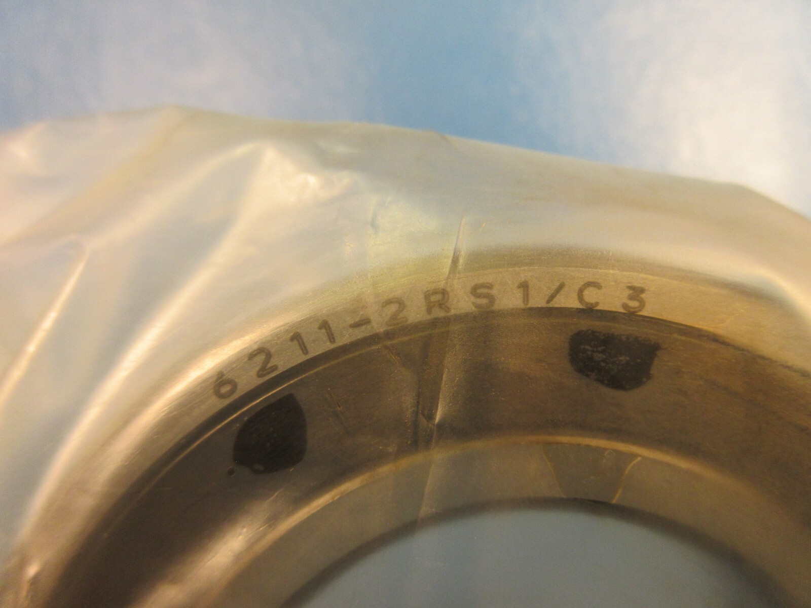 SKF 6211 2RS1 C3, Single Row Deep Groove Radial Ball Bearing, 2 Rubber Seals