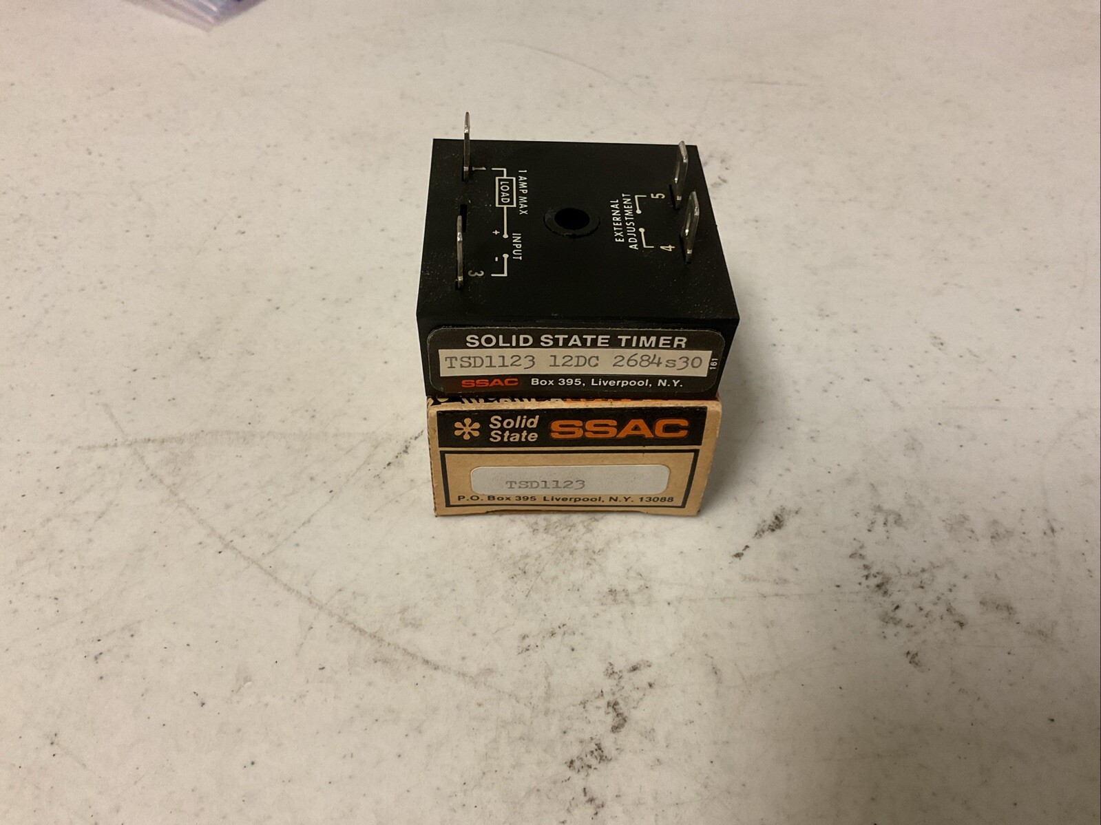 NEW, SSAC TSD1123 12DC 2684S30 SOLID STATE TIMER, 12VDC / 1 AMP, FREE SHIPPING