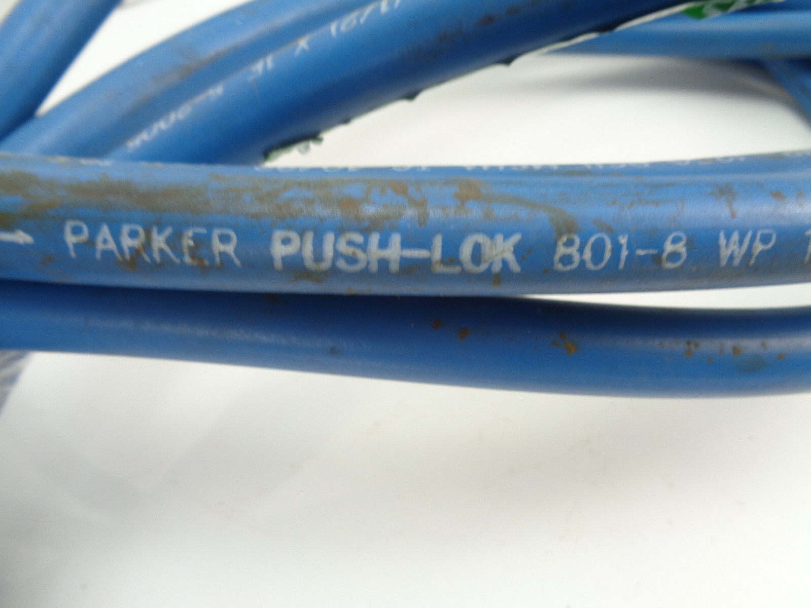 Lot of 2 Parker 1/2″ 801-8 250 PSI Hose Blue WP 1,7 MP Push-lok
