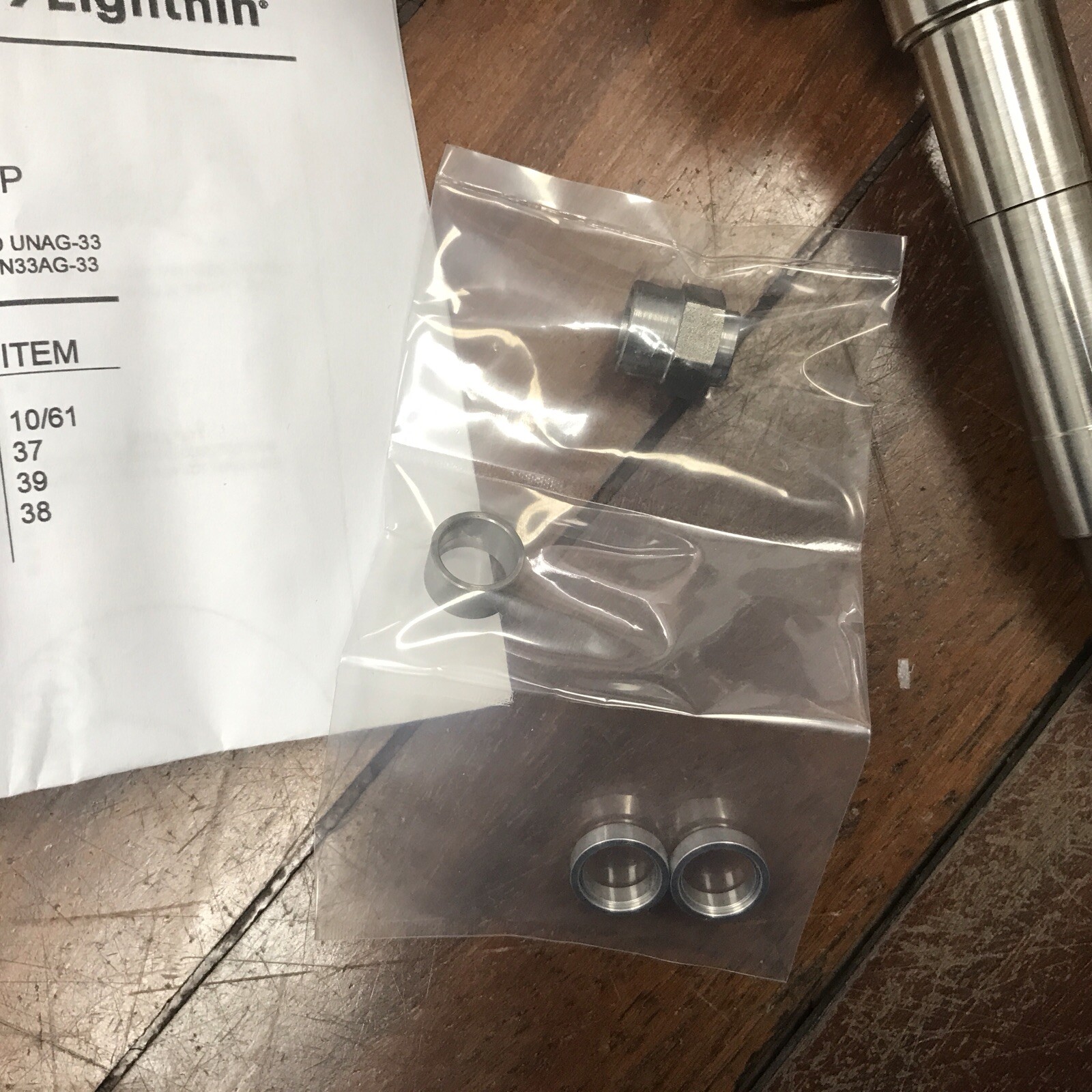 SPX FLOW LIGHTNIN DRIVE SHAFT KIT 807663PSP Mixer Fixer