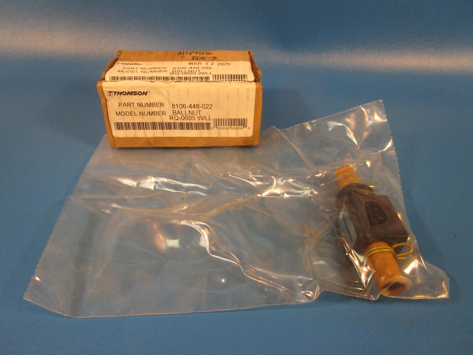 THOMSON 8106-448-022, BALLNUT W/LOAD LOCK SPRING
