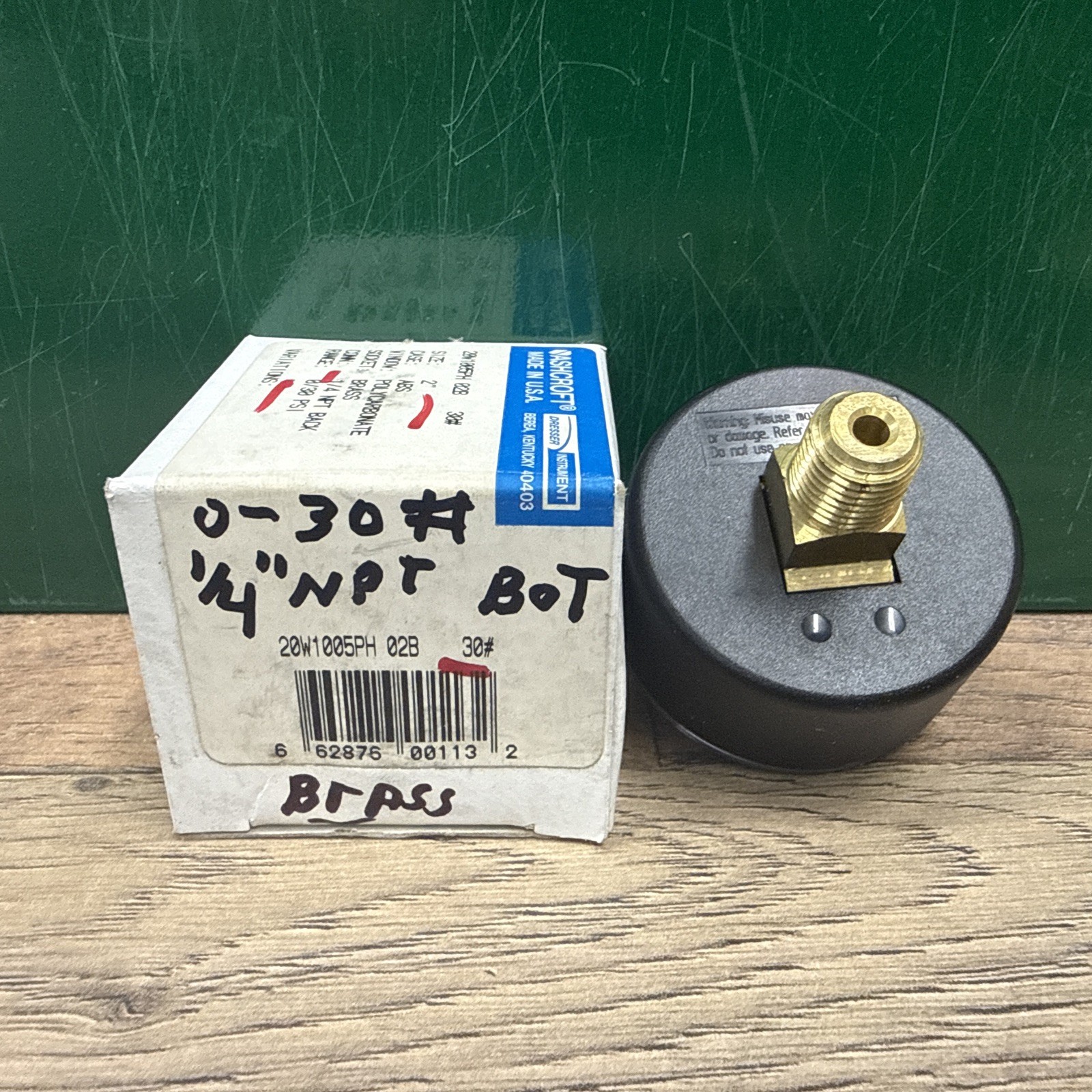 Ashcroft 20W1005PH 02B 30# Pressure Gauge 20W1005PH02B30
