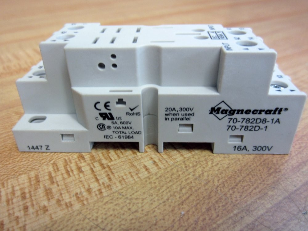 Schneider Magnecraft 70-782D8-1A Relay Socket 70-782D-1 (Pack of 3)