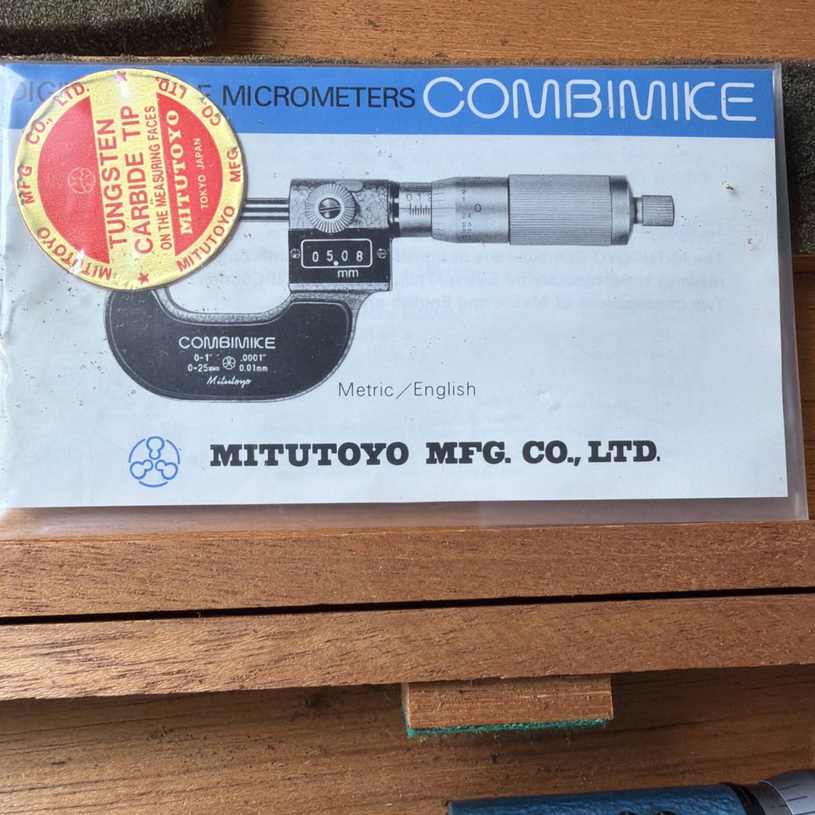 Mitutoyo Japan Combimike 4-5 101.6 -127mm With Case Digit Micrometer Vintage
