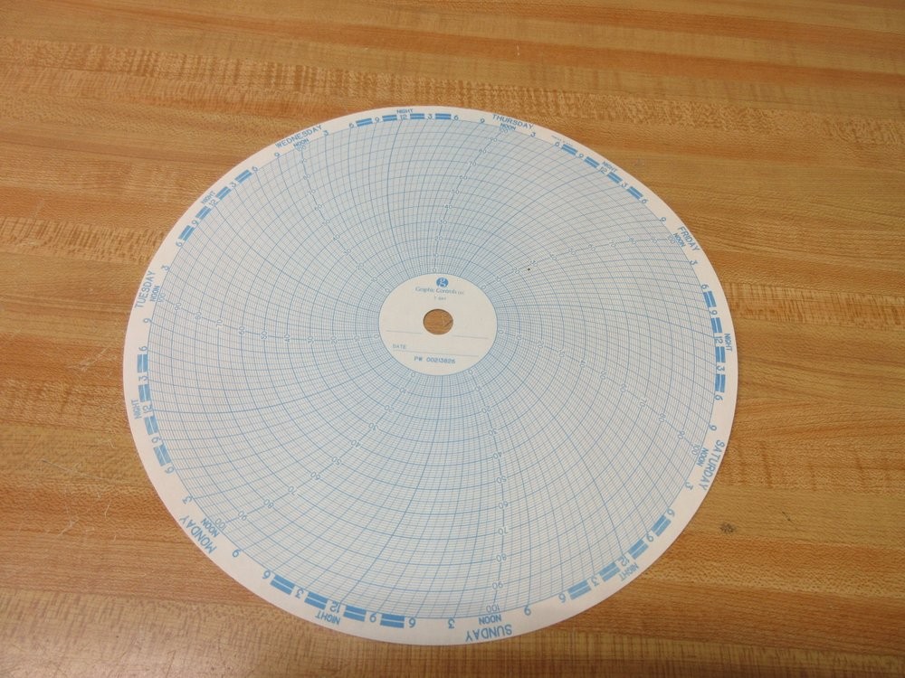 Graphic Controls 01115328 Circular Chart Paper