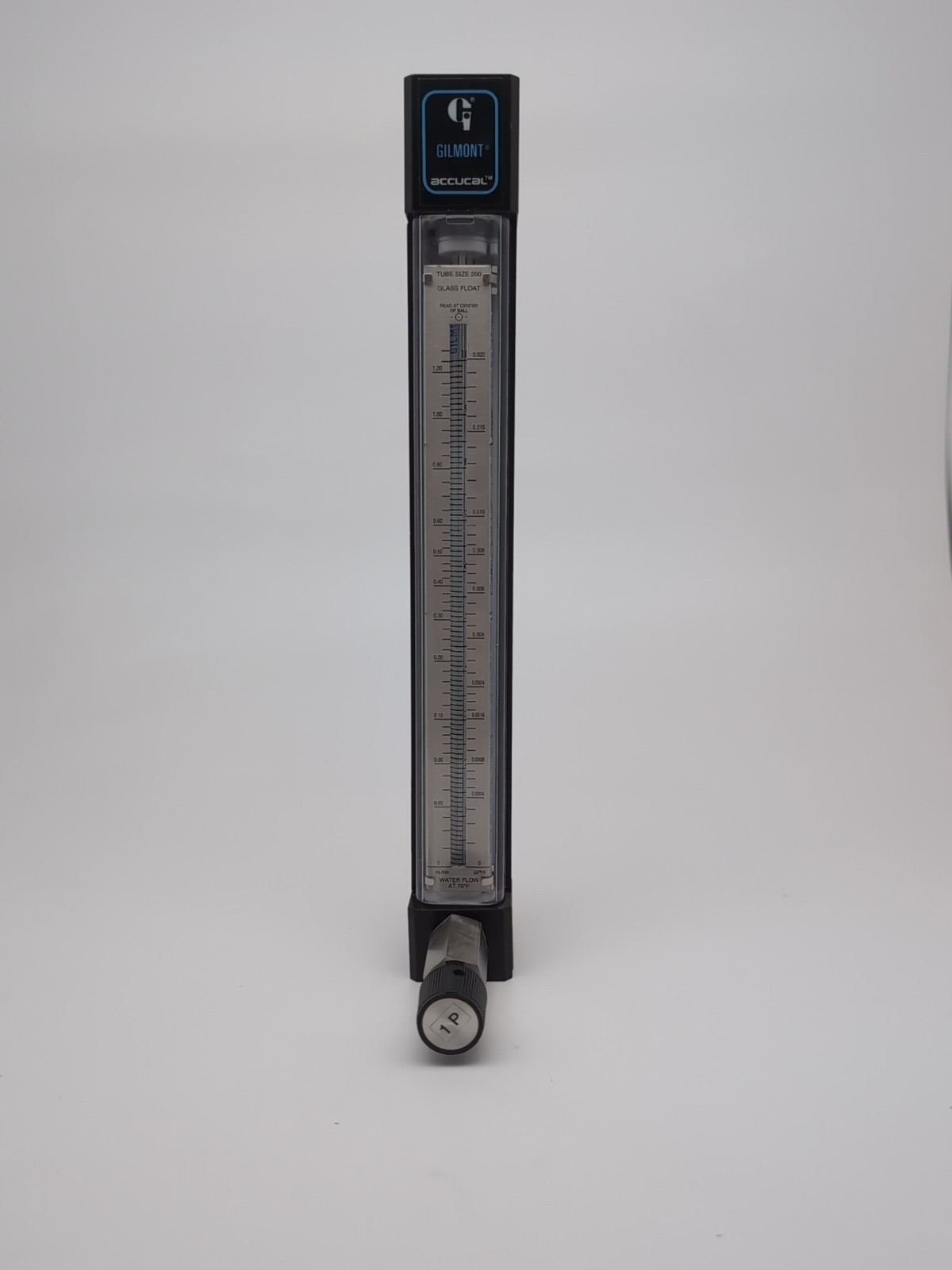 Gilmont Instruments Accucal GF-4552-1200 Direct-Reading Flow Meter Tube Size 200