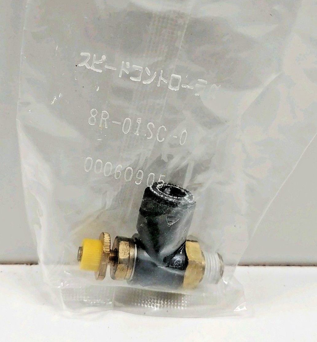 NEW! ATP PNEUMATIC 8MM 1/8″ BSPT FLOW CONTROL SPEED CONTROLER 8R-01SC-0