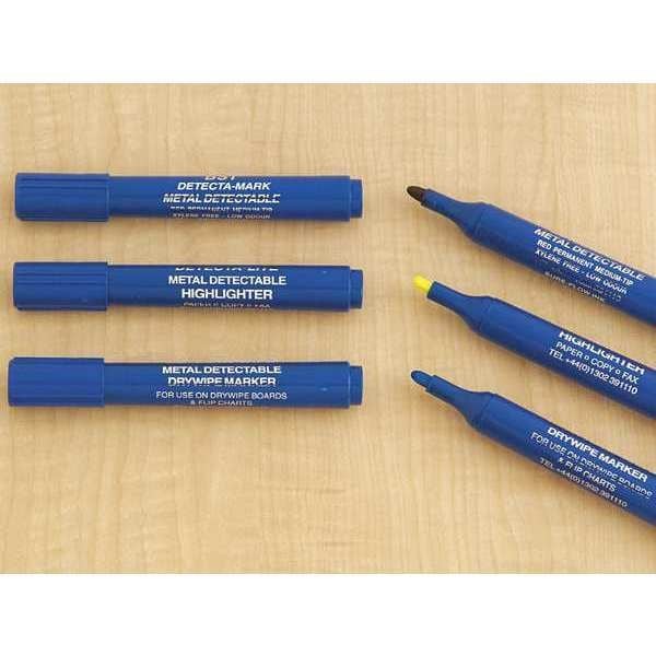 Detectapro Hlpenpk Metal Detectable Highlighter, Pink Color Family, 10 Pk