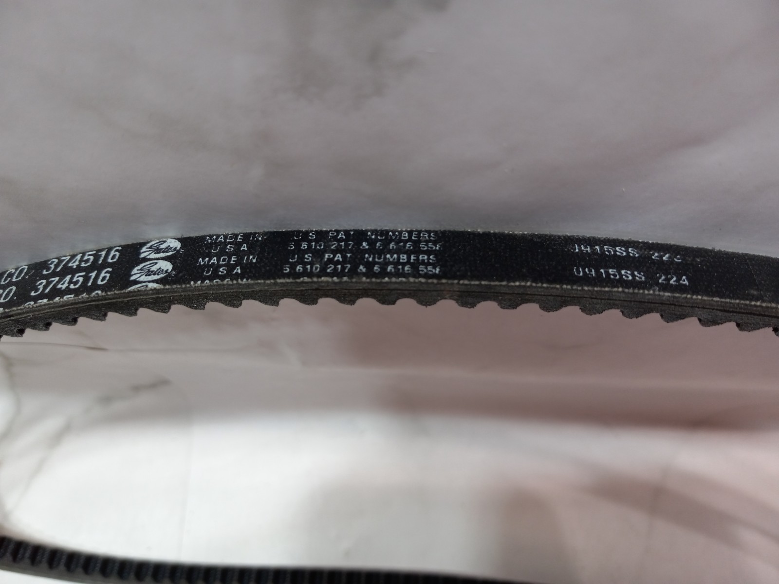 Gates 374516 Tennant Cogged V-Belt Genuine OEM USA Made