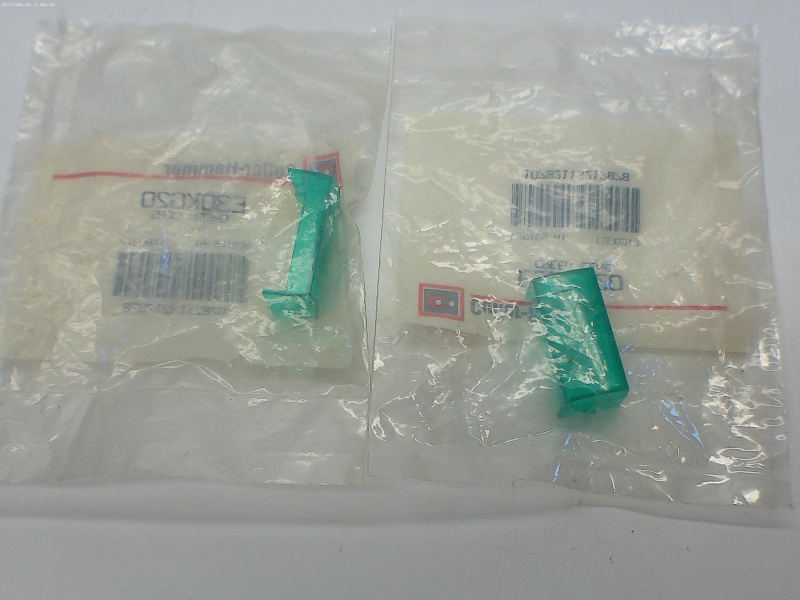 CUTLER HAMMER E30KG20 SER.A1 LENS GREEN LOT OF 2 NSMP