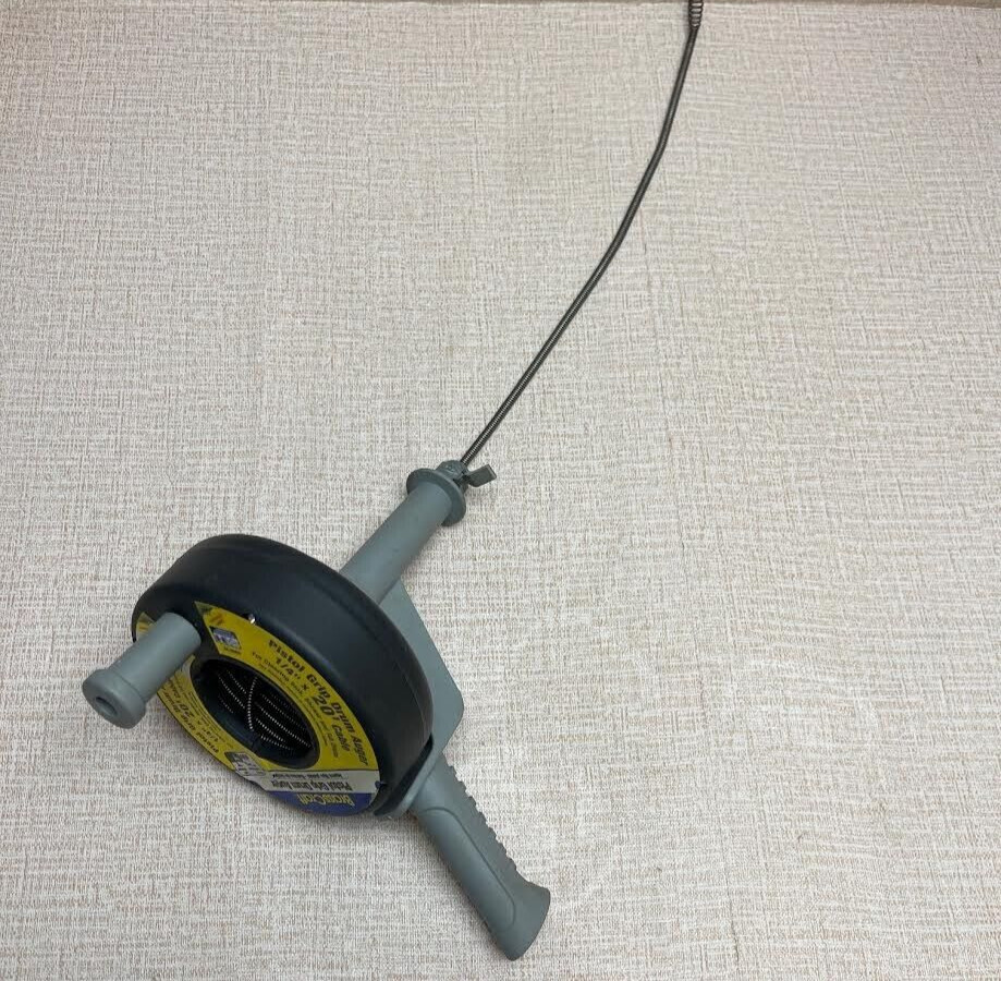 Brass Craft BC-85200 Pistol Grip Drum Auger 1/4″ x 20′ Cable