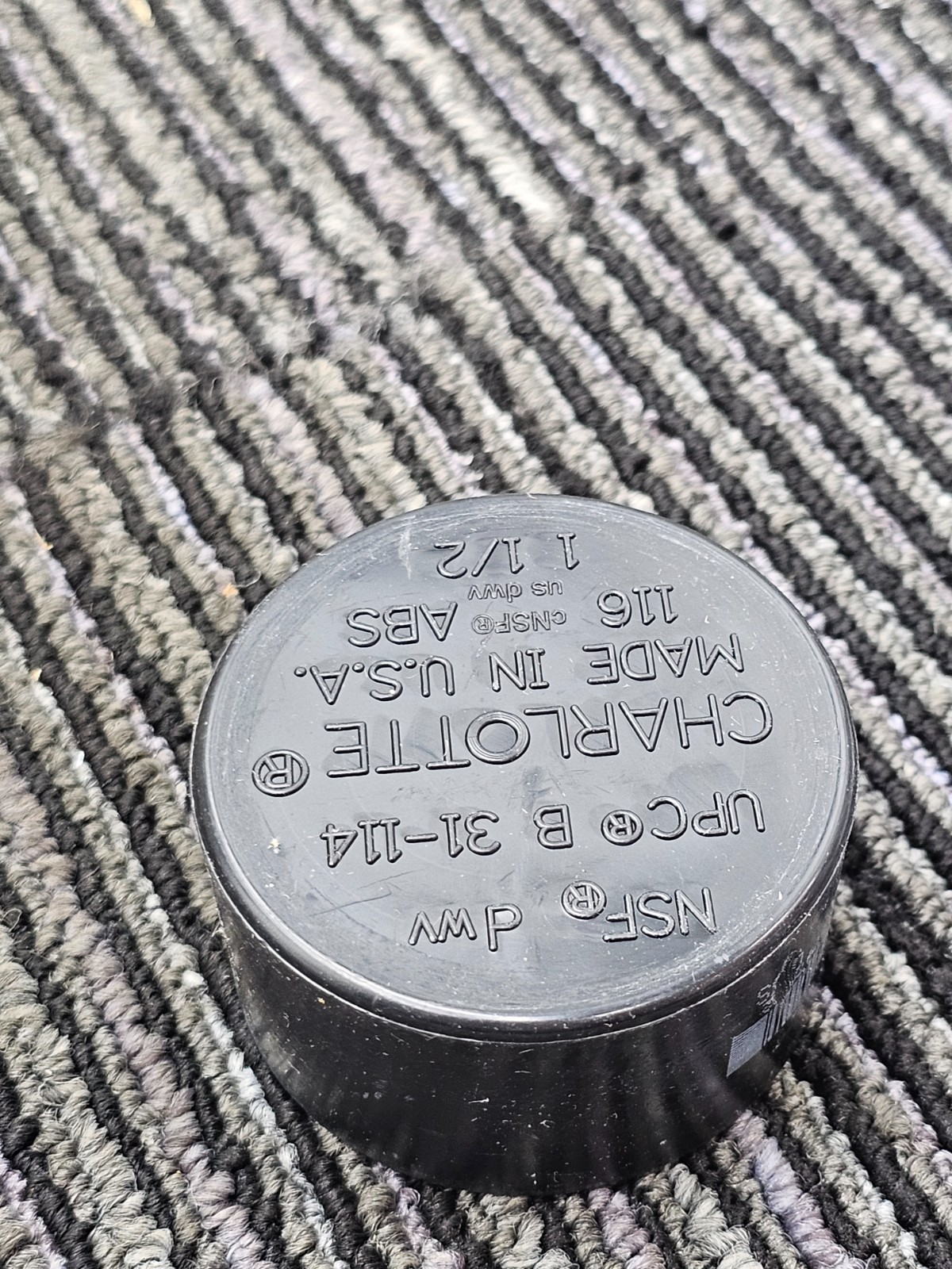 (QTY 10) CHARLOTTE PIPE 02977H 1.5 Inch Hub Cap For Plumbing Applications
