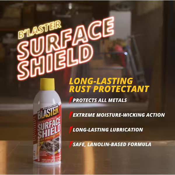 12 oz Long-Lasting Surface Shield Rust and Corrosion Protectant, Lubricant Spray