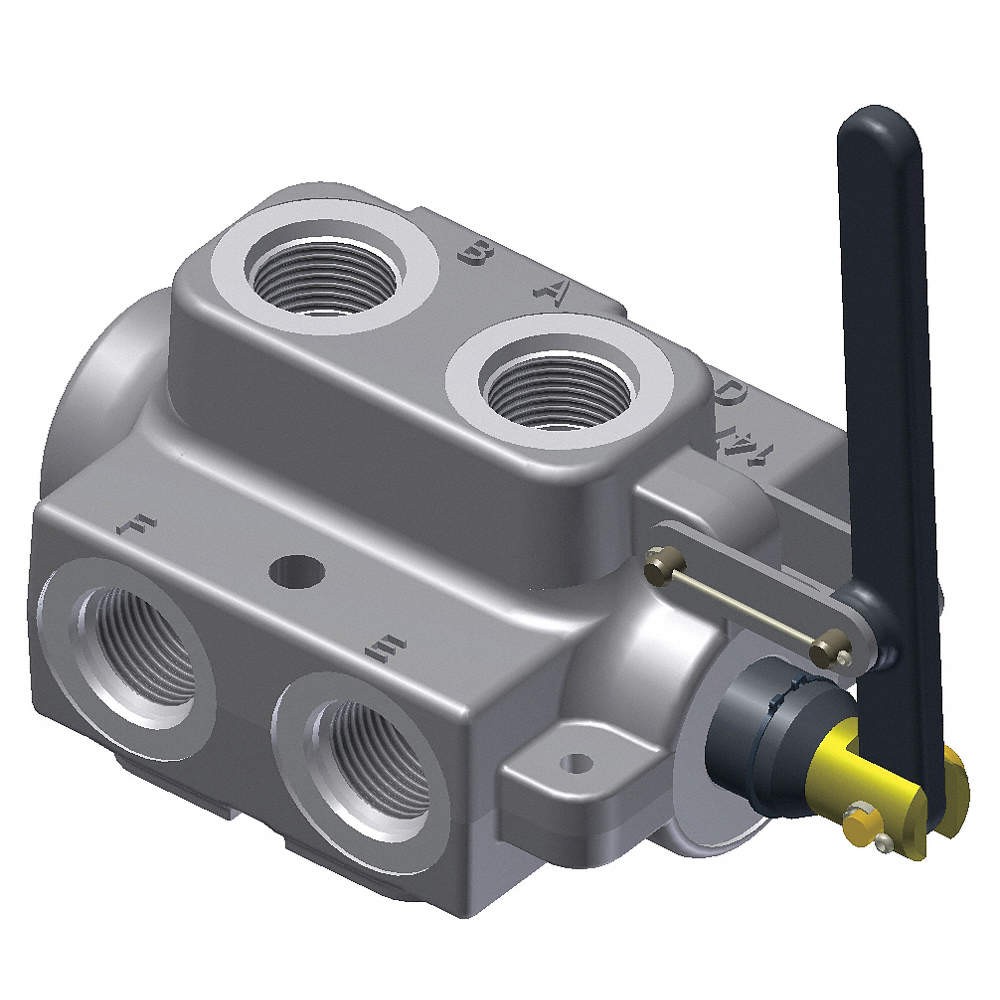 PARKER GRESEN DS-75 Selector Valve,6 Way,2 Position,3/4 NPT 38D926