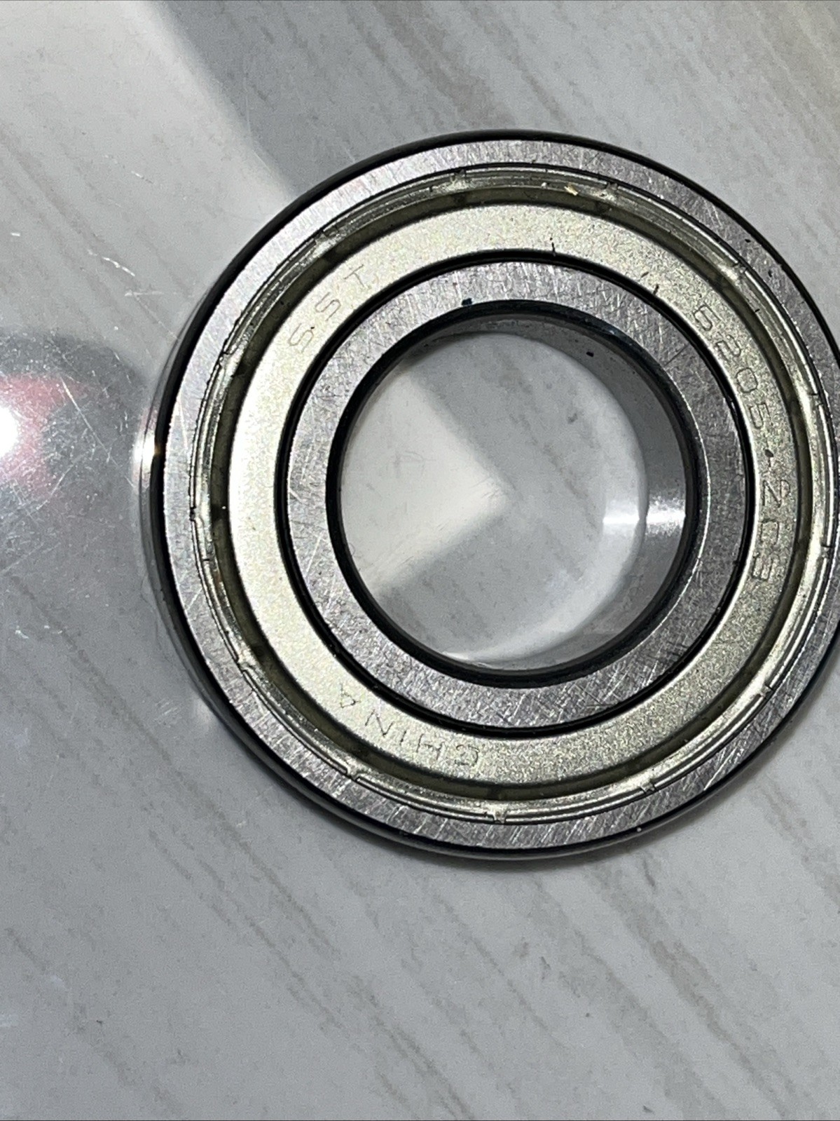 9 QTY! BULK LOT- SST 6205-ZC3 ONE SIDE METAL SHIELD BALL BEARING —NEW