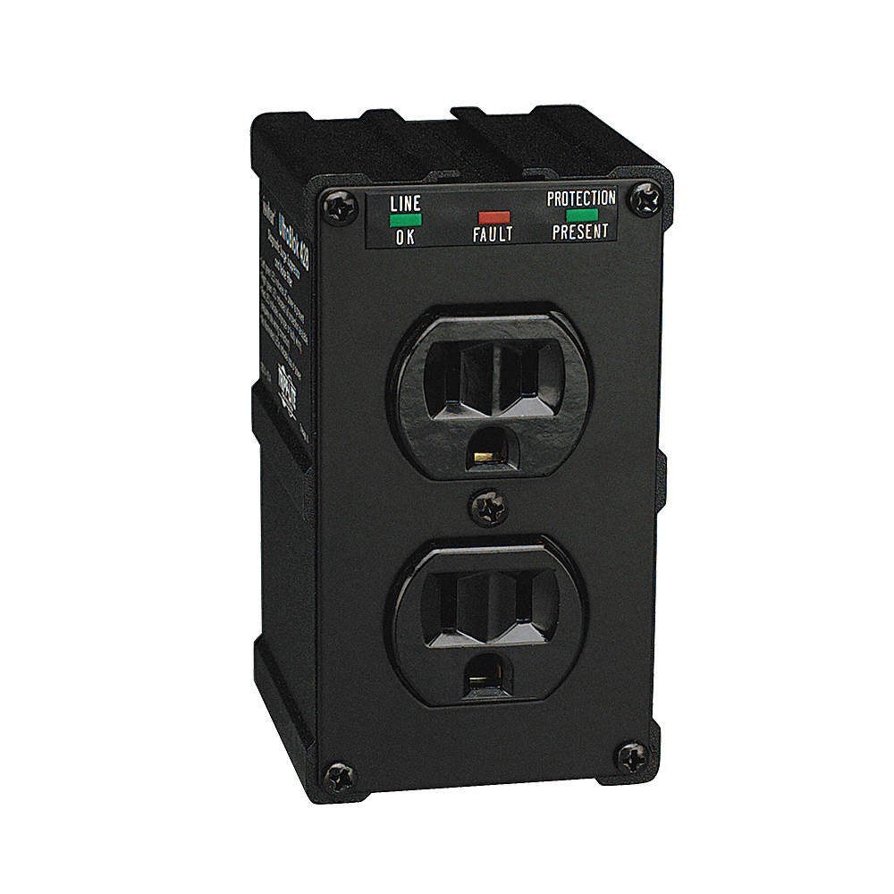 TRIPP LITE ULTRABLOK Iso Surge Plug Adapter,Blk,5-15P,1800W 4HHH3