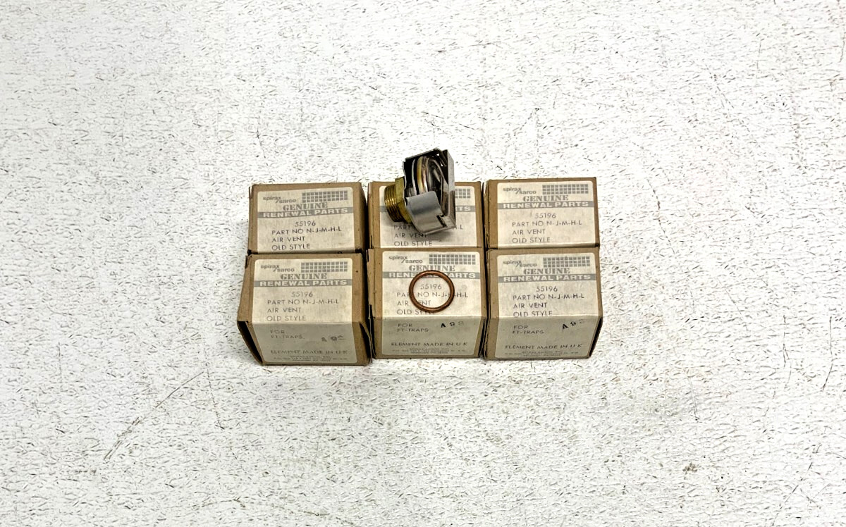 NEW Lot of 6 Spirax Sarco 55196 N-J-M-H-L Old Style Air Vent For FT Traps 251E