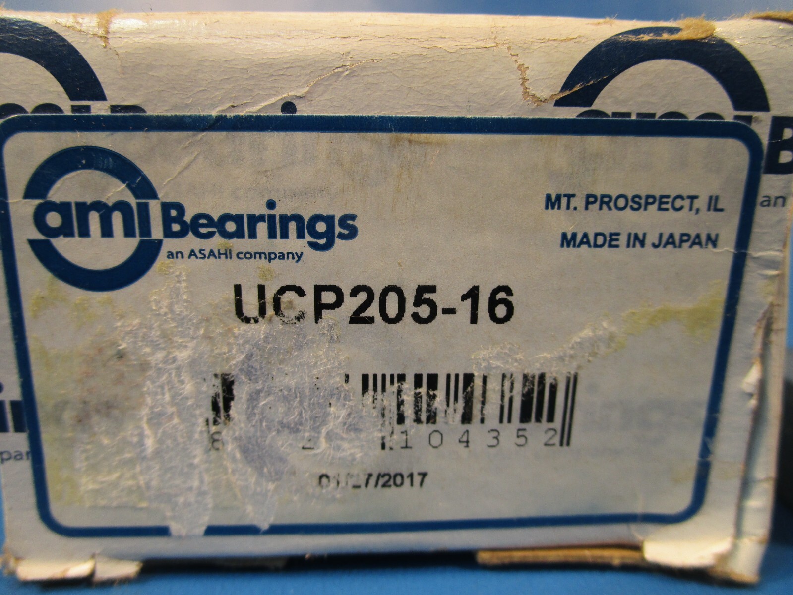 AMI UCP205-16 Pillow Block Ball Bearing Unit – Two Bolt Base, 1 in Bore