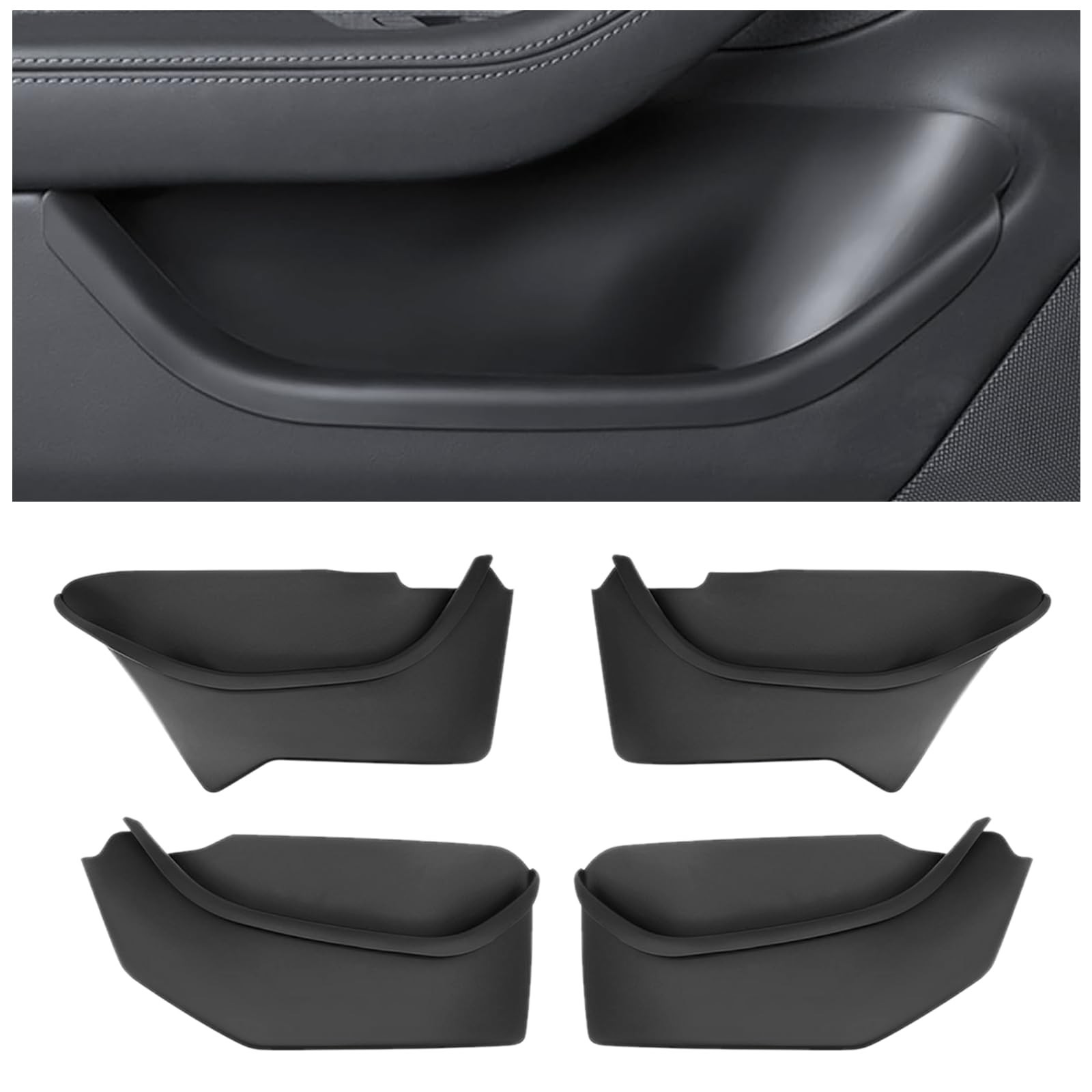 2025 2026 Tesla Model Y Juniper Door Pocket Liner Storage Box Organizer | Fro…