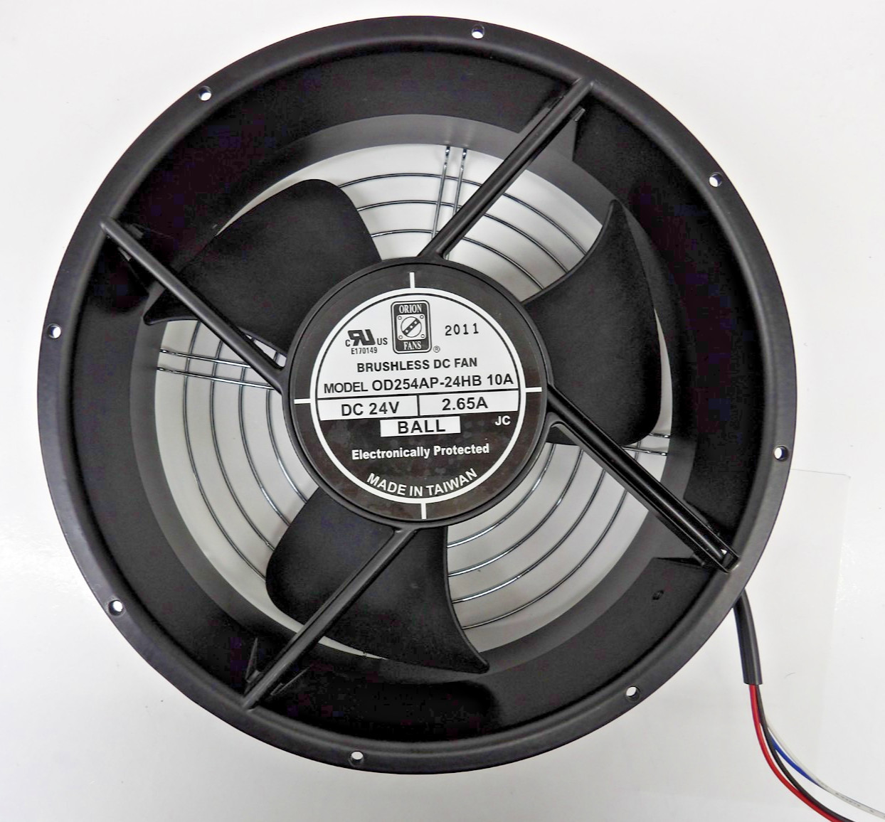 Orion Fans Model OD254AP-24HB 10A Brushless DC Fan DC 24V 2.65A BALL