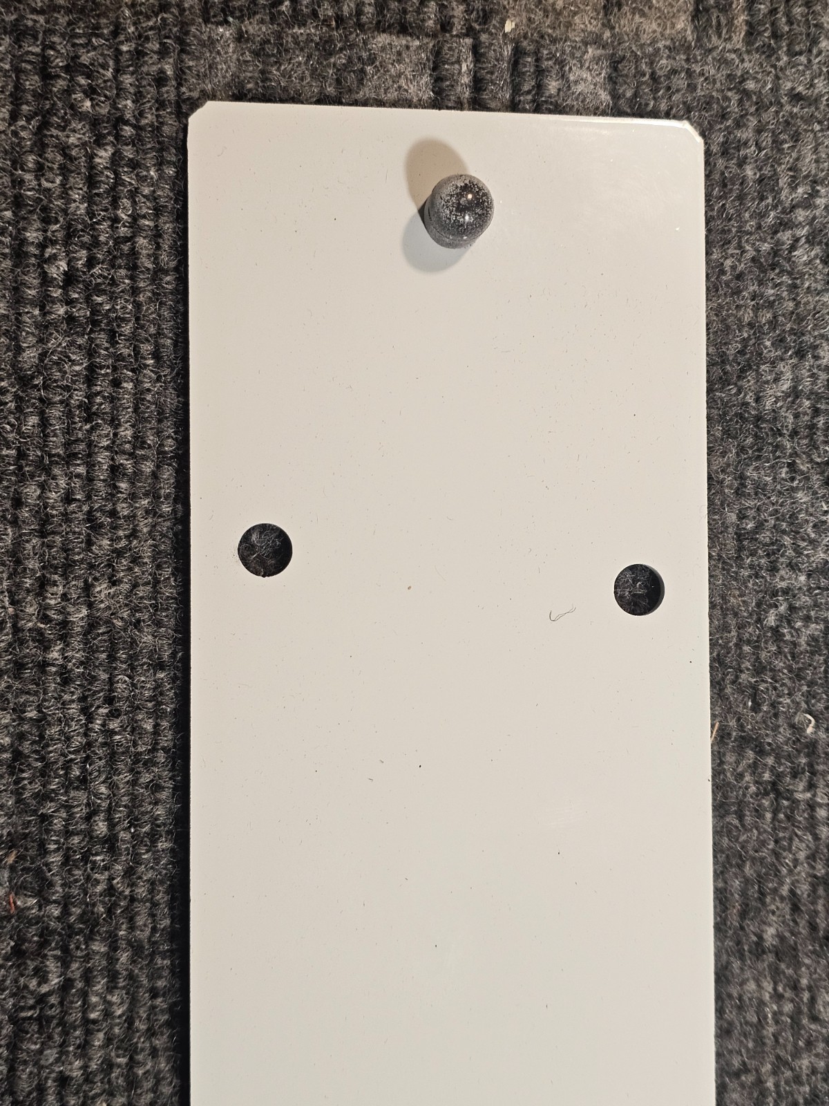 (QTY 2) SICK 2141329 Bracket Flat 547 Pin Dist Nut LN2412 Heavy Duty White