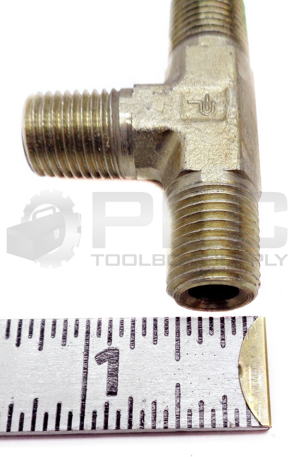 LOT OF 10 NEW PARKER 5/16″ ID 9/16″ OD HYDRAULIC BRASS T-FITTINGS