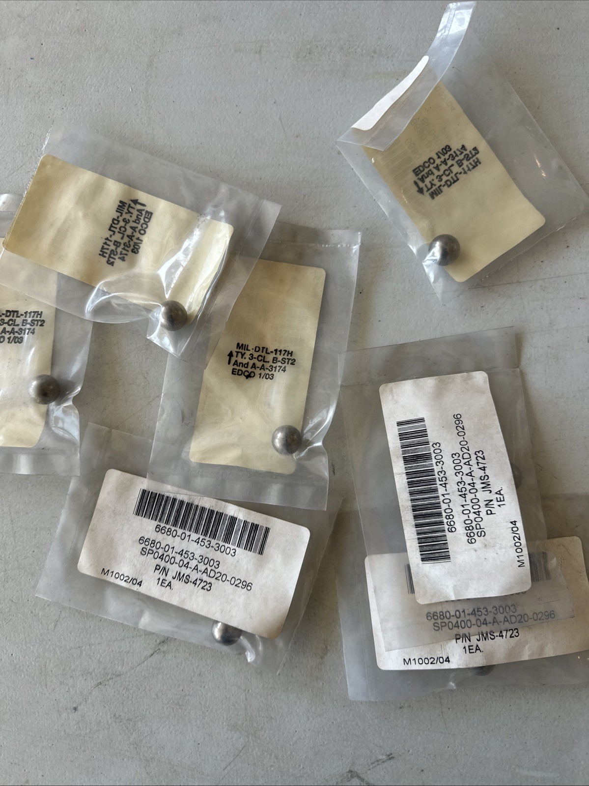 Edco MIL-DTL-117H TY. 3-CL B-ST2 And A-A-3174 Check Ball JMS-4723