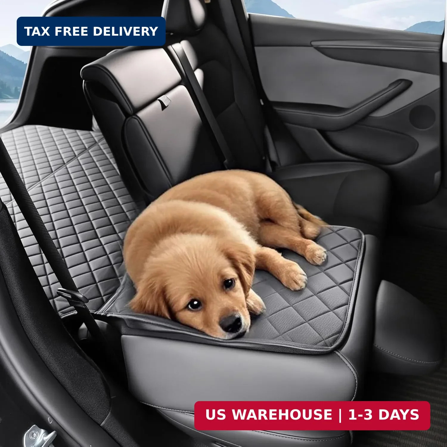 for Tesla Model Y Juniper Cargo Liner Trunk Pet Mat for Dogs Rear Seat Cover for