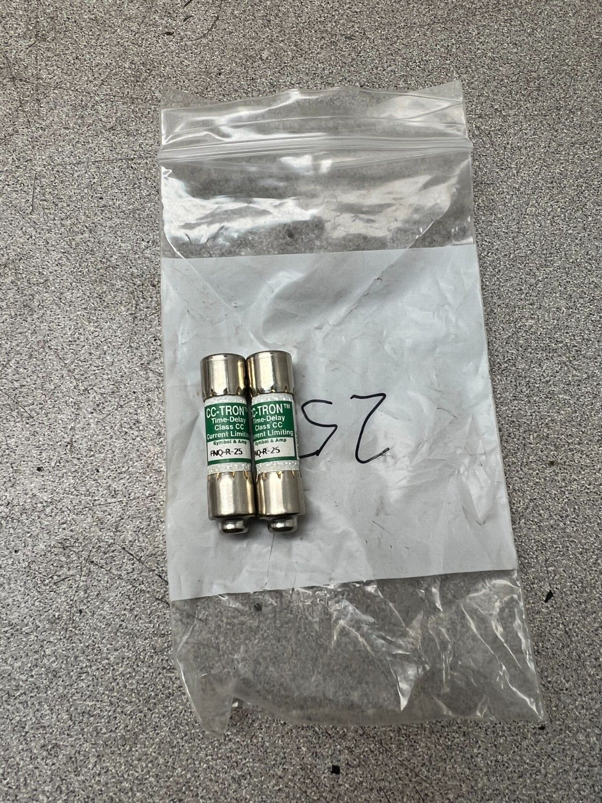 LOT OF 2 NEW NO BOX CC-TRON FUSE FNQ-R-25